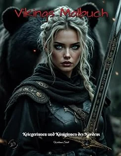 Cover von Vikings Malbuch: Kriegerinnen und Königinnen des Nordens