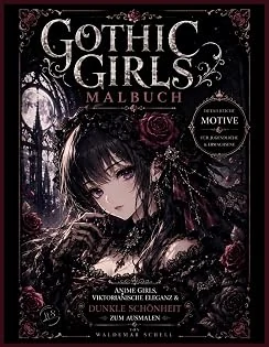 Cover von Gothic Girls Malbuch