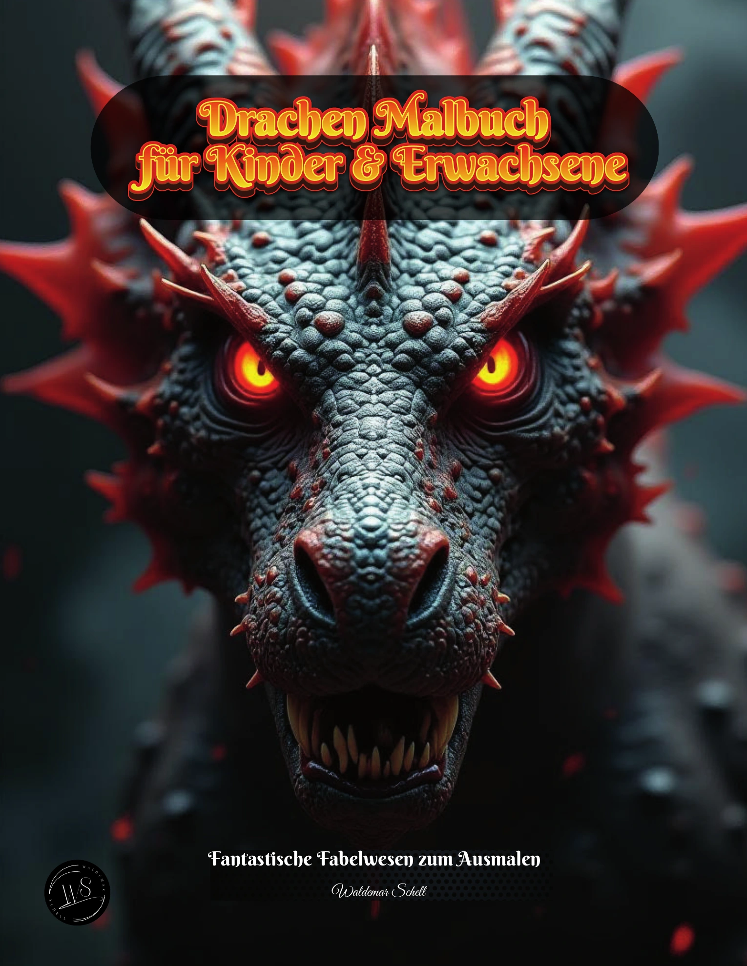 Cover von Drachen-Malbuch für Kinder & Erwachsene