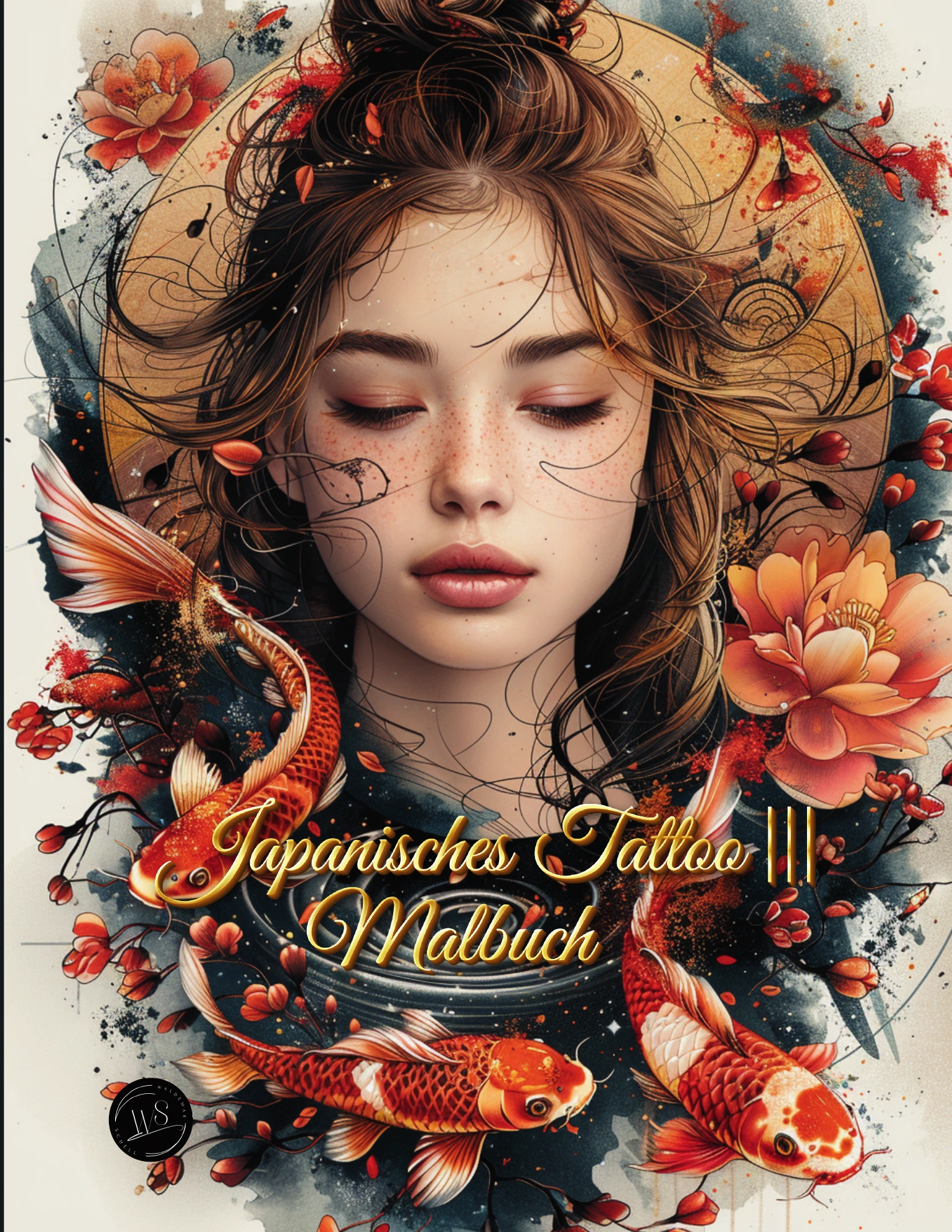 Cover von Japanisches Tattoo-Malbuch III für Erwachsene
