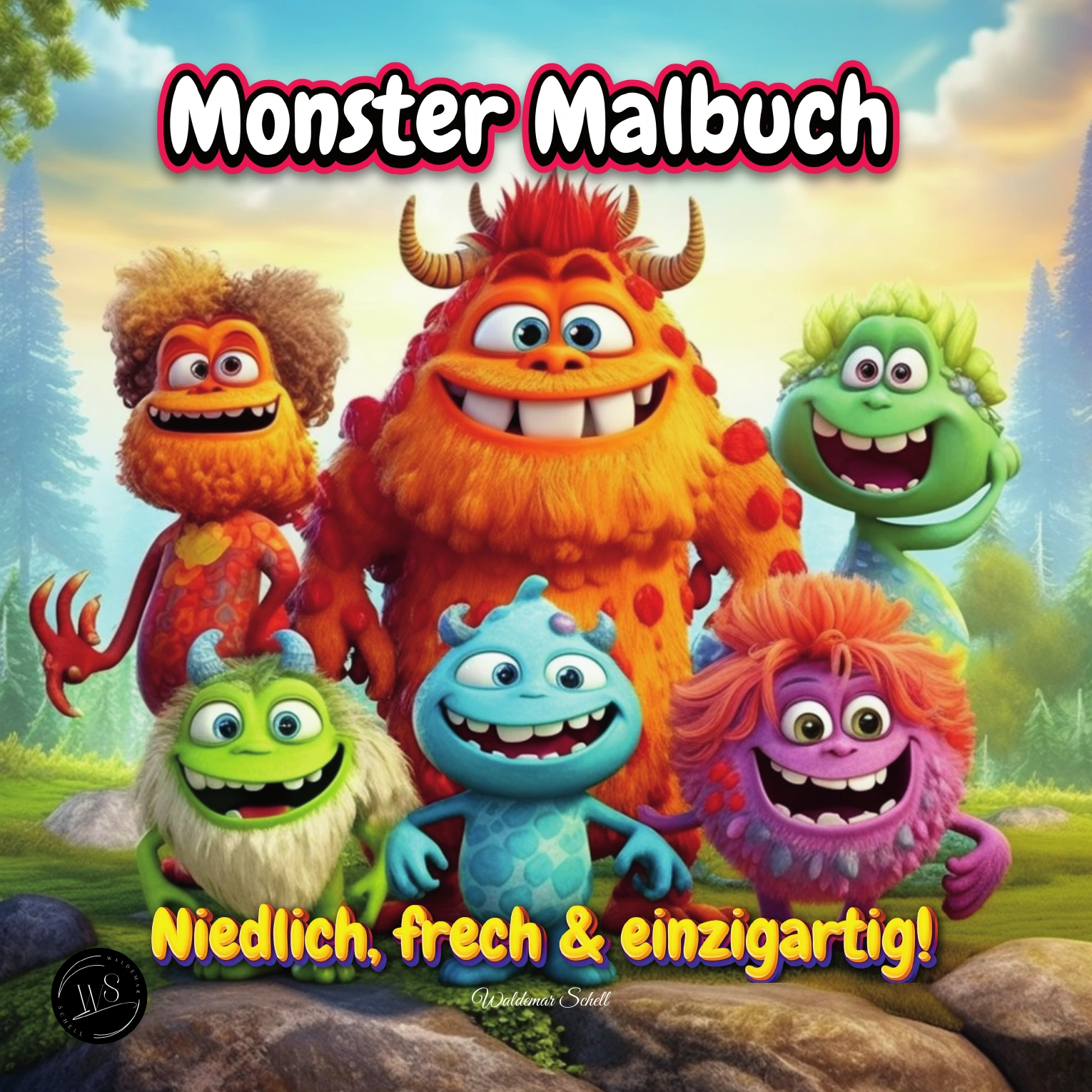 Cover von Monster-Malbuch