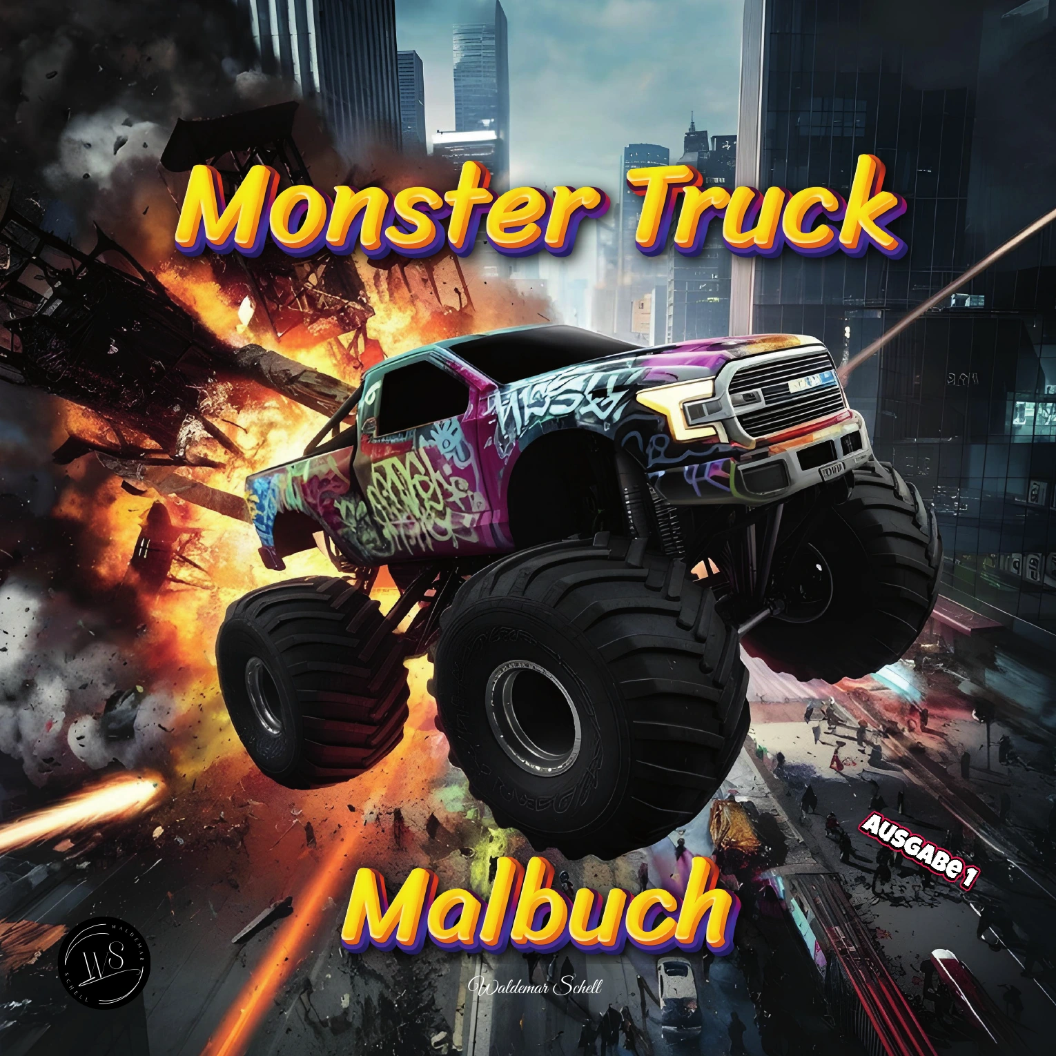 Cover von Monster Truck Malbuch – Ausgabe 1