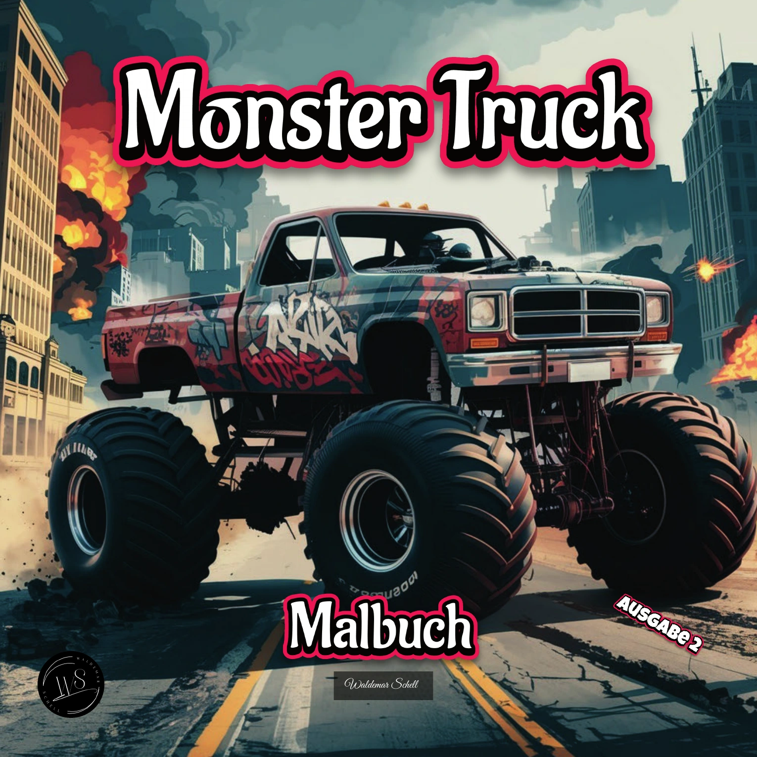 Cover von Monster Truck Malbuch – Ausgabe 2