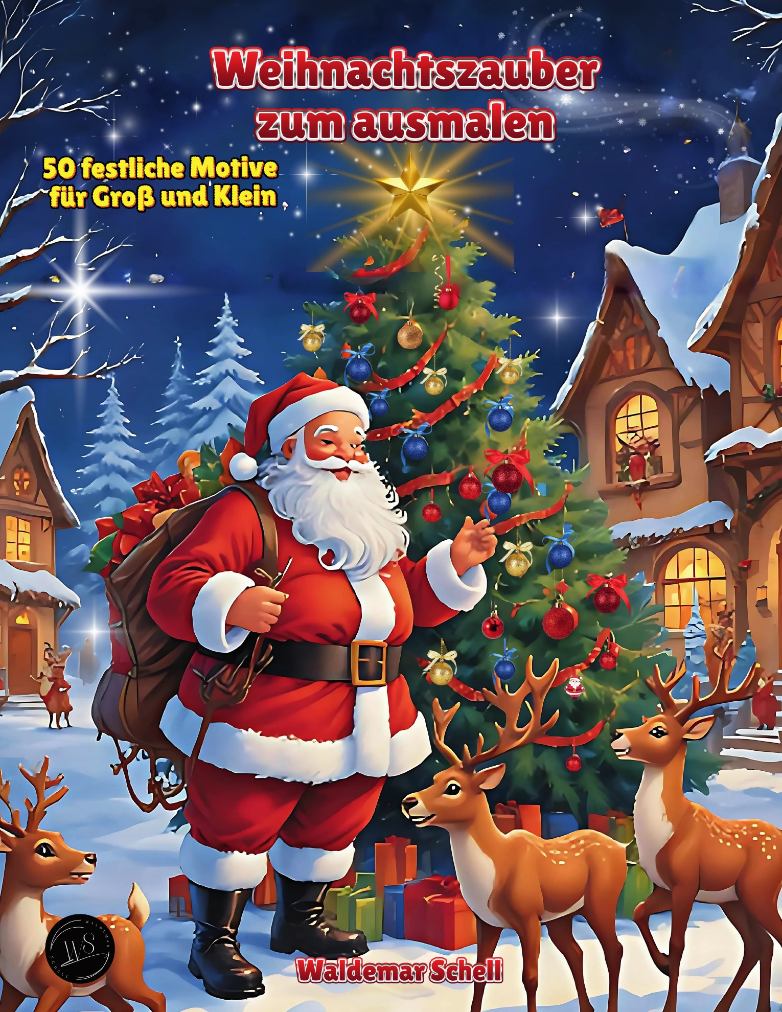 Cover von Weihnachtszauber zum Ausmalen