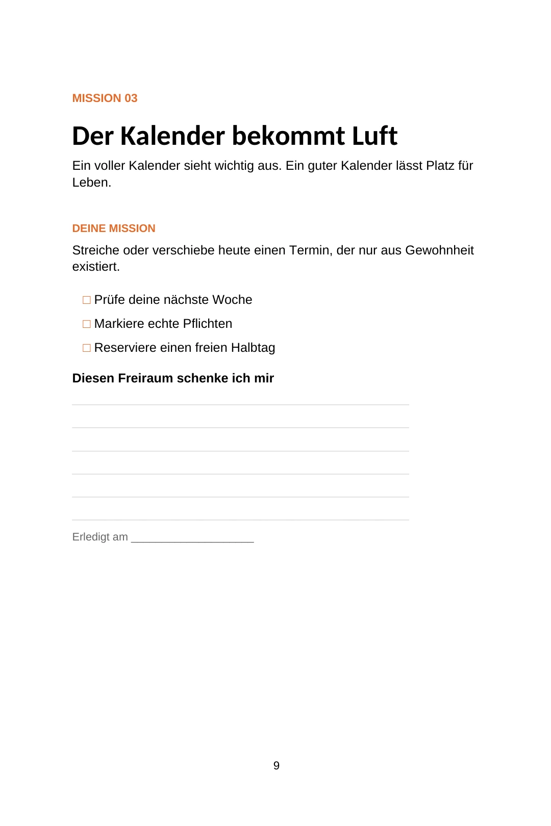 Mission 03: Der Kalender bekommt Luft · Buchseite 9