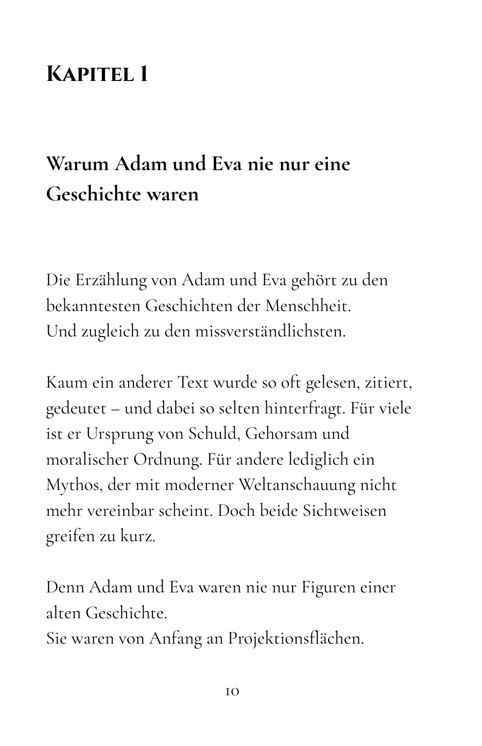 Kapitel 1: Warum Adam und Eva nie nur eine Geschichte waren · Buchseite 10