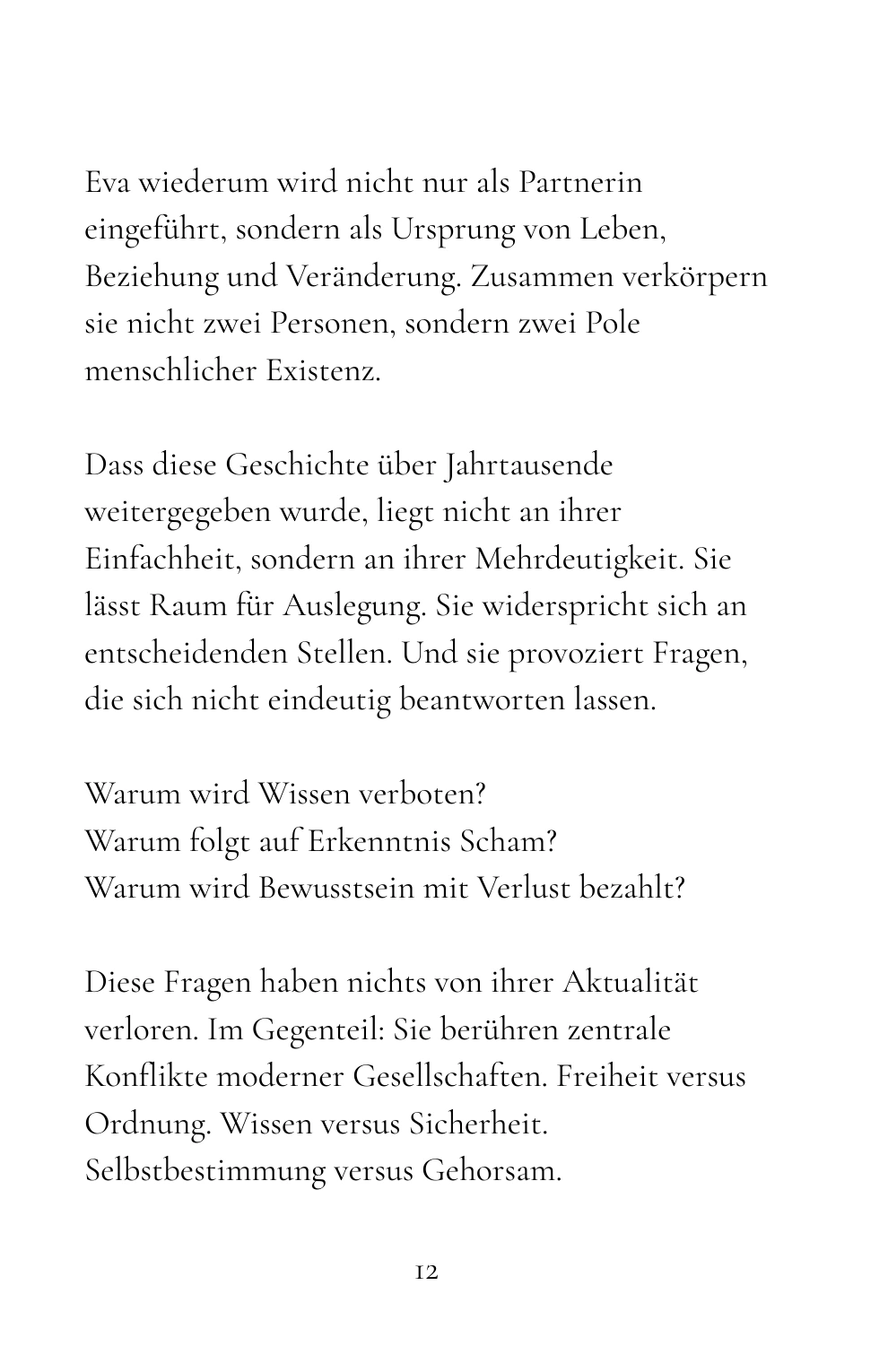 Kapitel 1: Warum Adam und Eva nie nur eine Geschichte waren · Buchseite 12