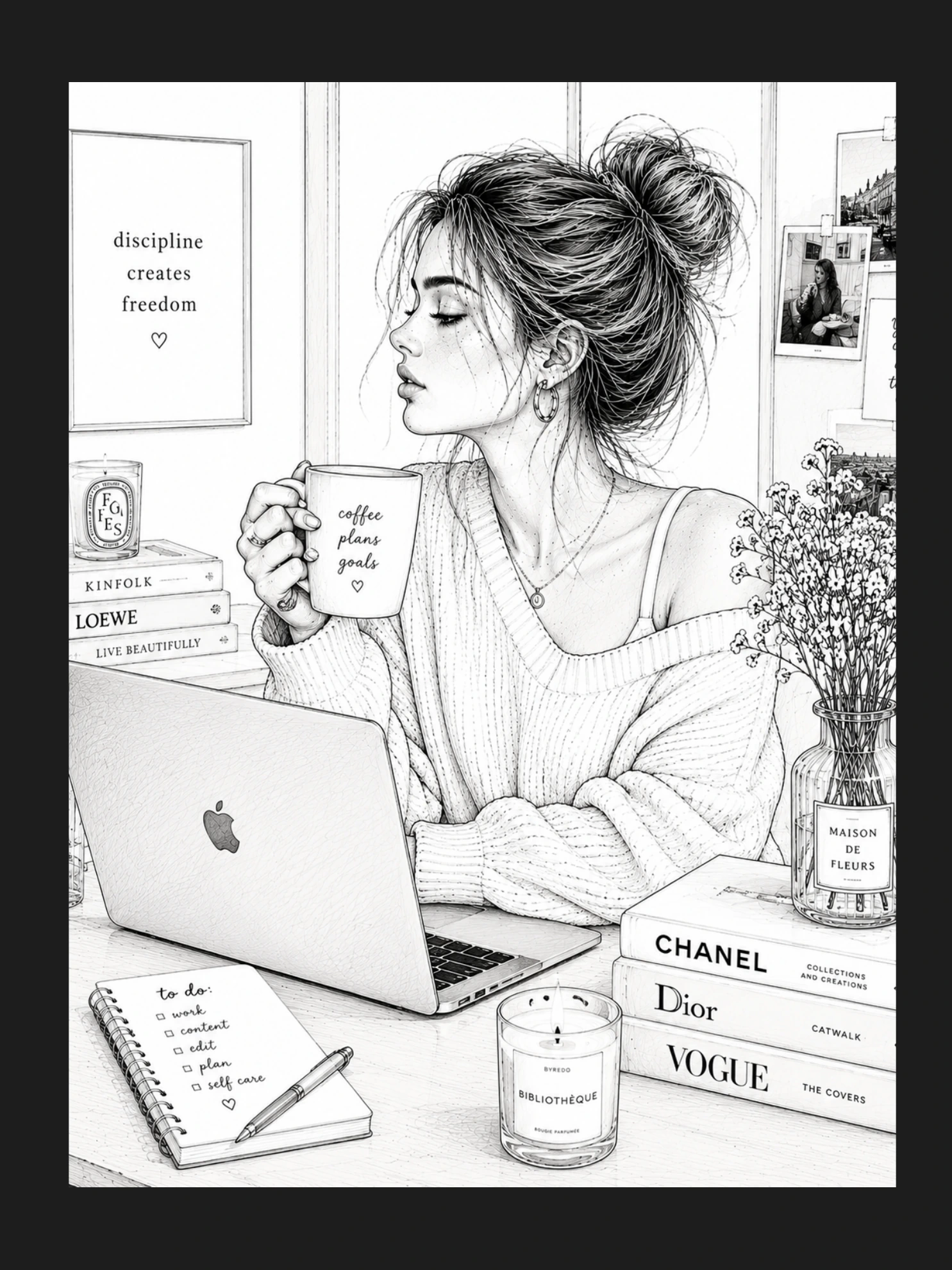 Kaffee am Schreibtisch · Buchseite 83