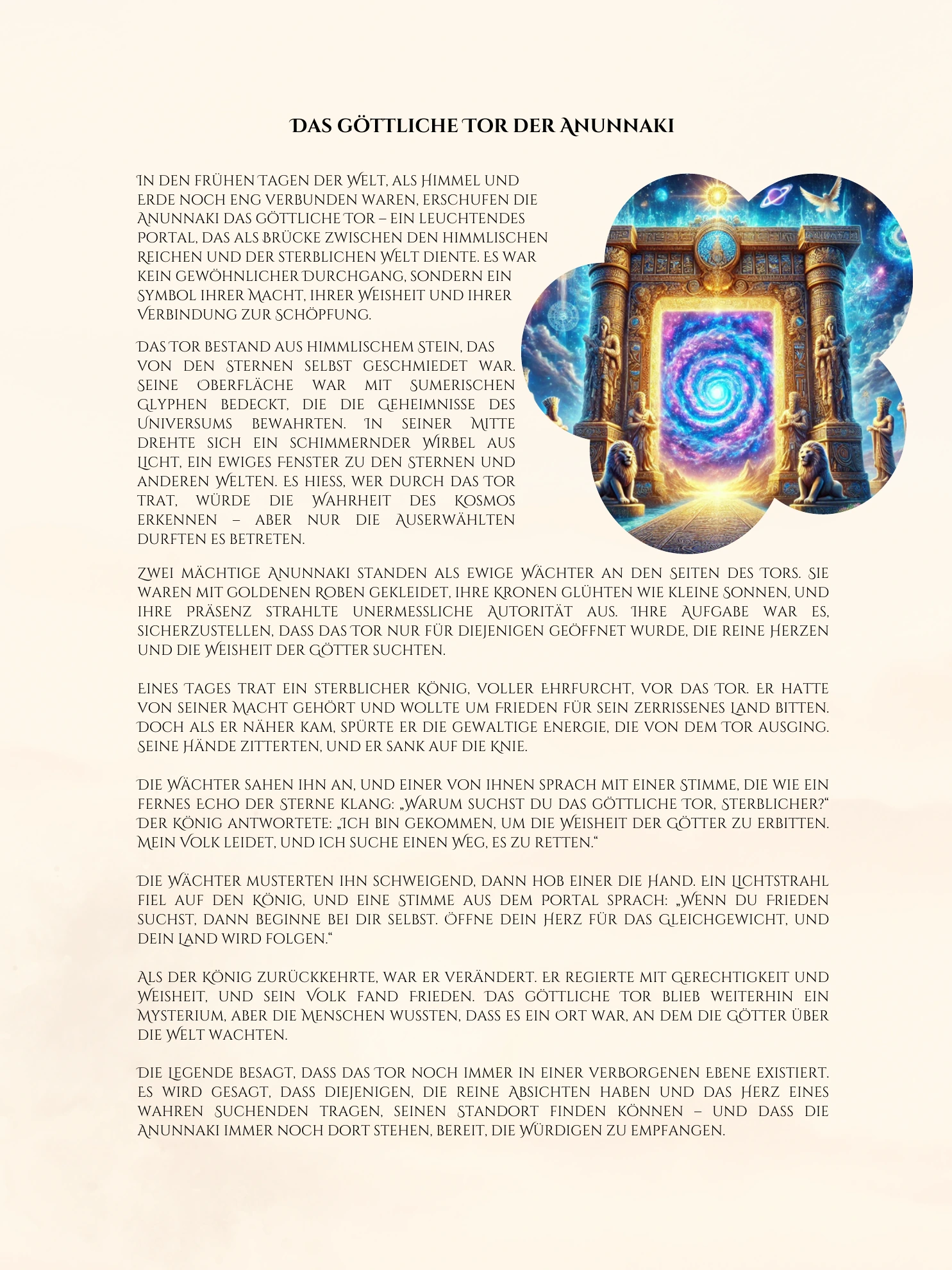 Das göttliche Tor der Anunnaki · Geschichte · Buchseite 11