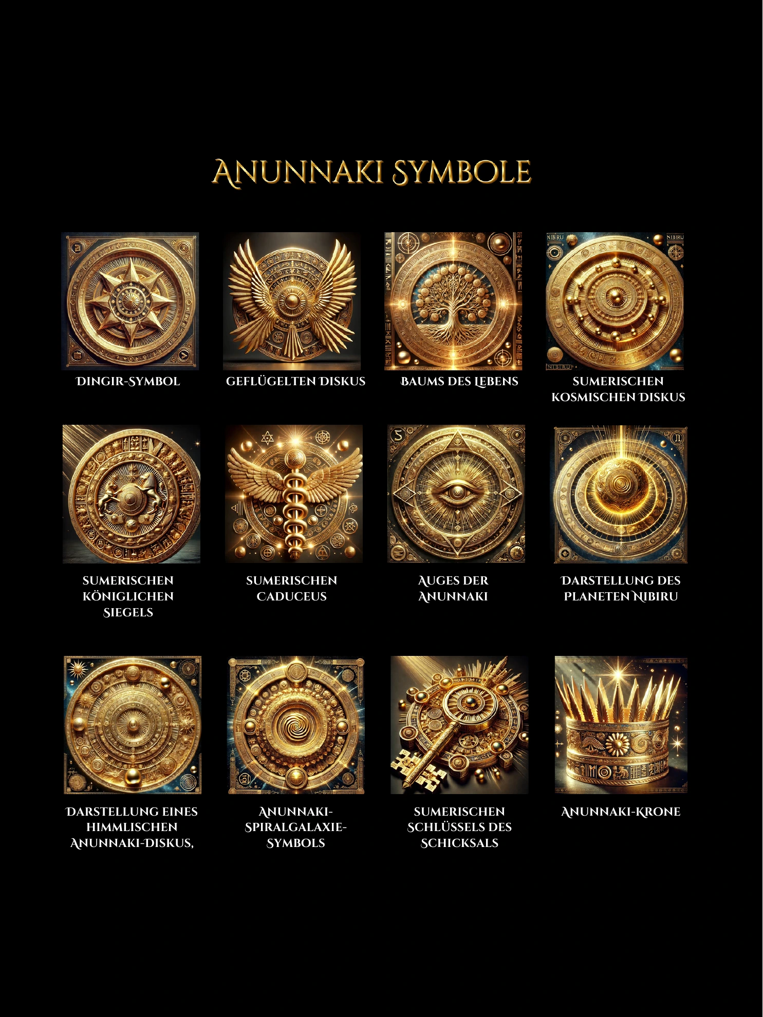 Anunnaki-Symbole · Buchseite 14