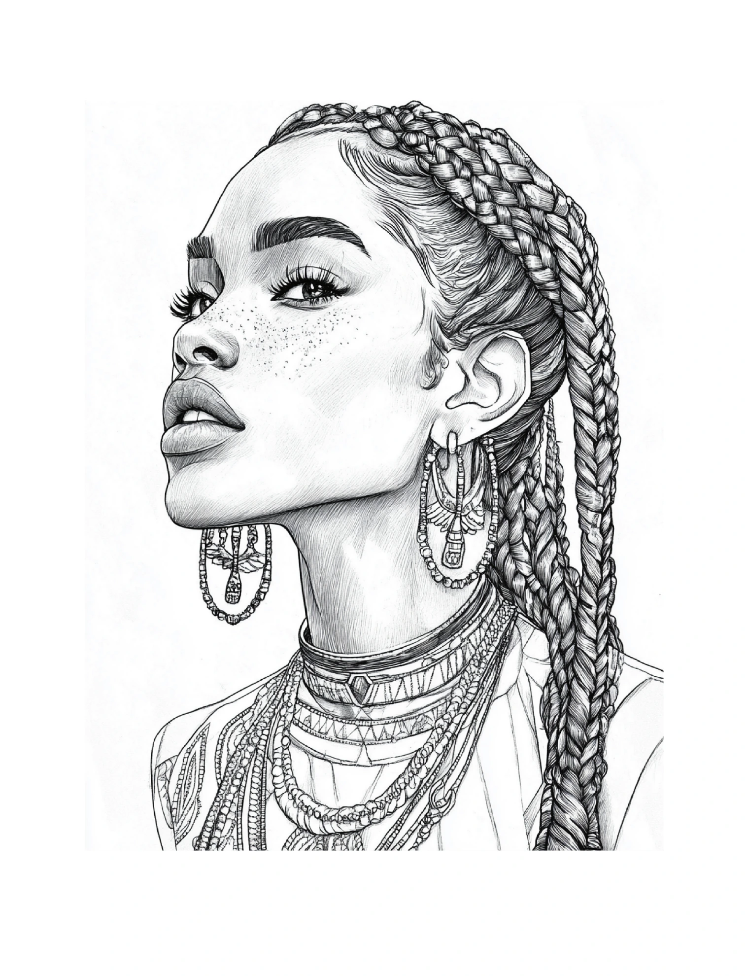 Porträt mit Braids und Halsketten · PDF-Seite 83