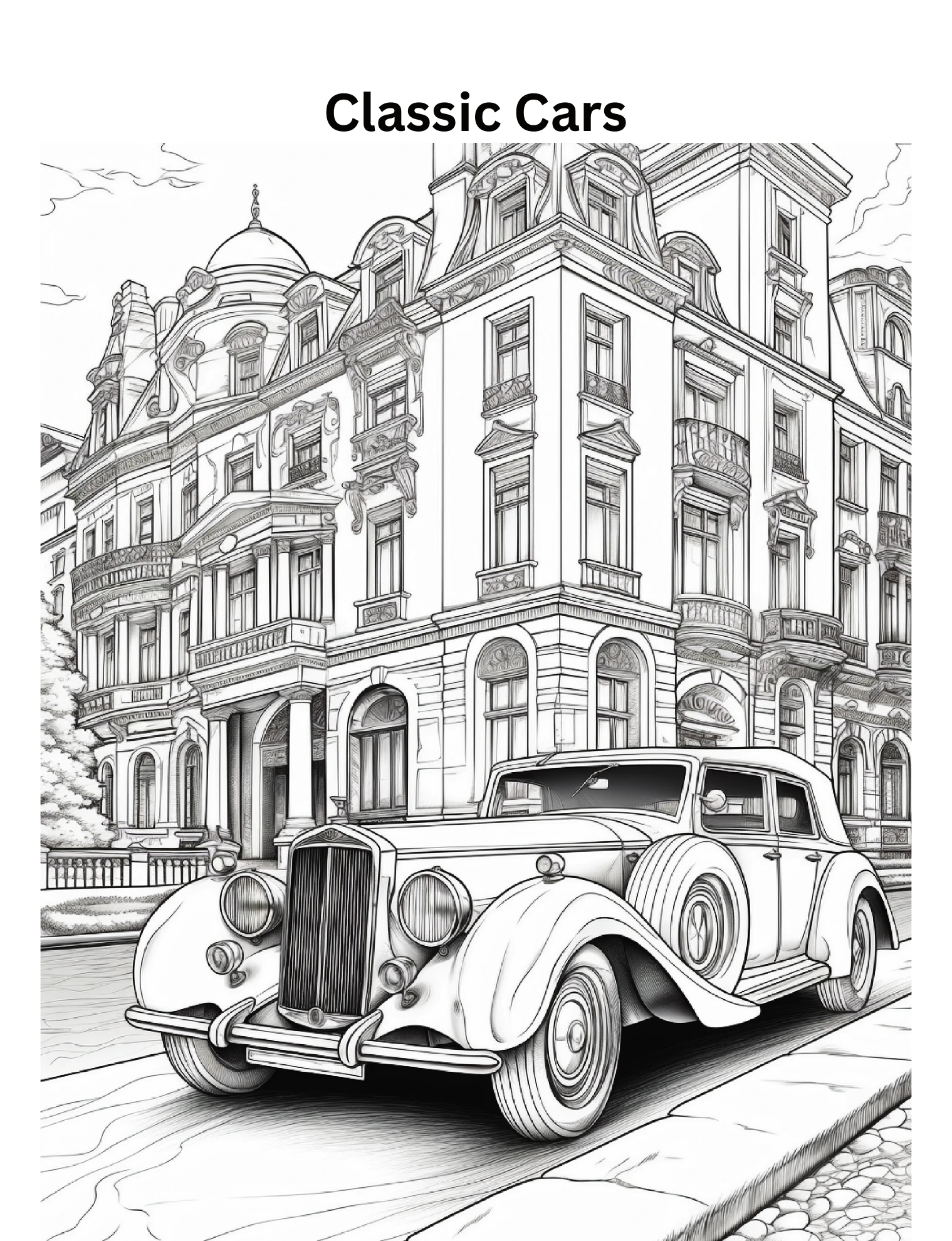Band 1 · Oldtimer vor einem historischen Stadthaus · PDF-Seite 3