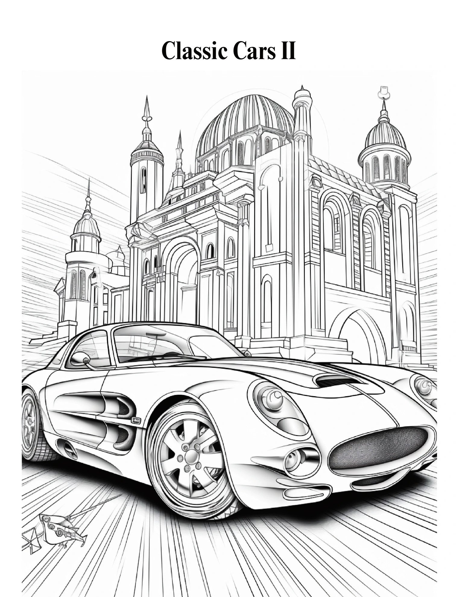 Band 2 · Sportwagen vor einer Kirche · PDF-Seite 43