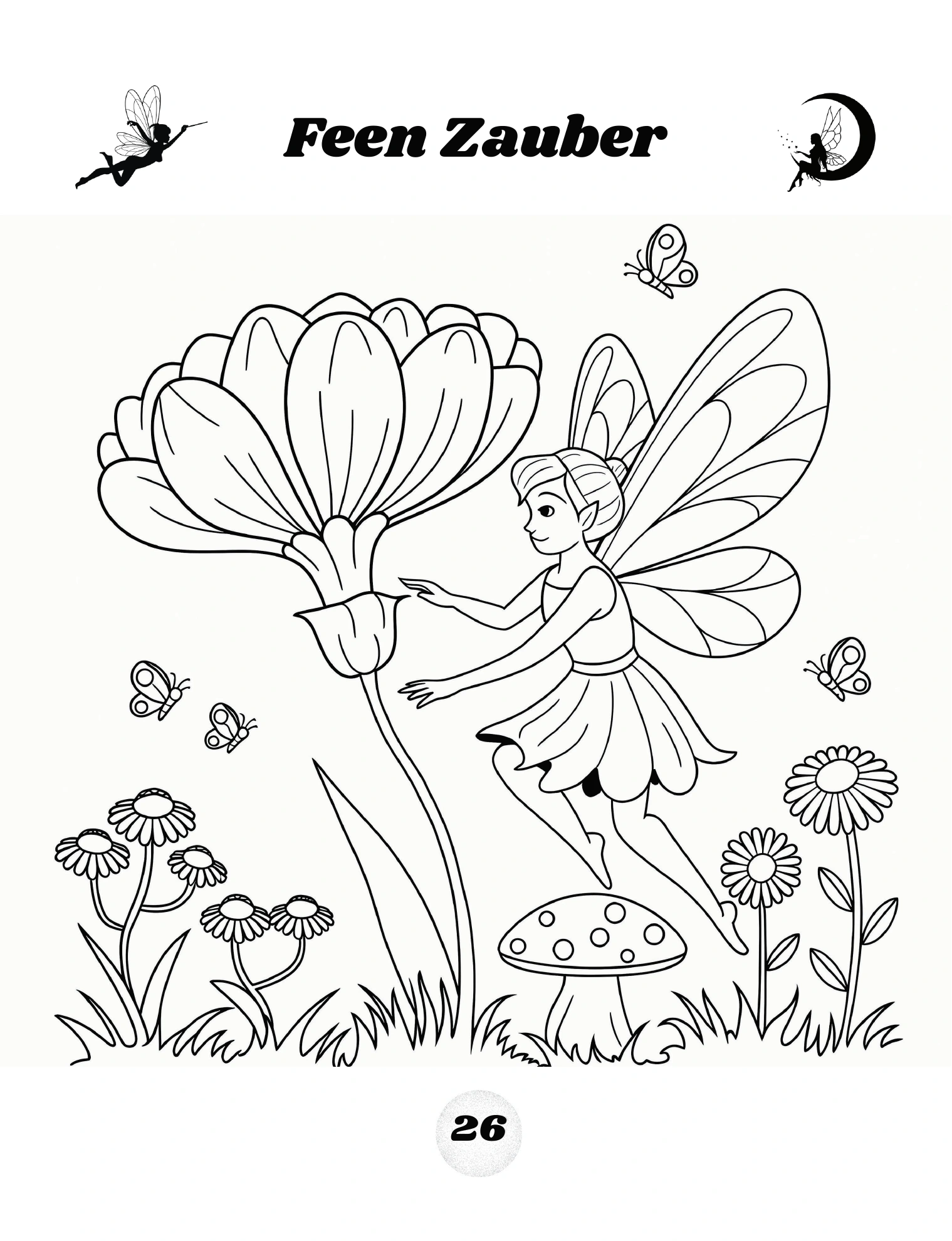 Kleine Fee mit einer großen Blume · PDF-Seite 53