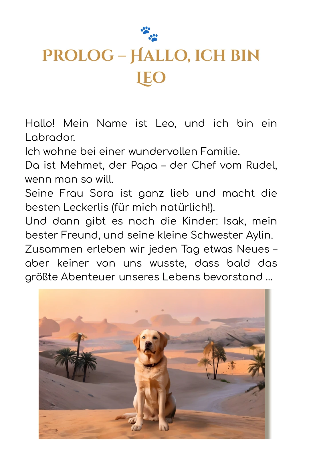 Prolog – Hallo, ich bin Leo · Buchseite 6