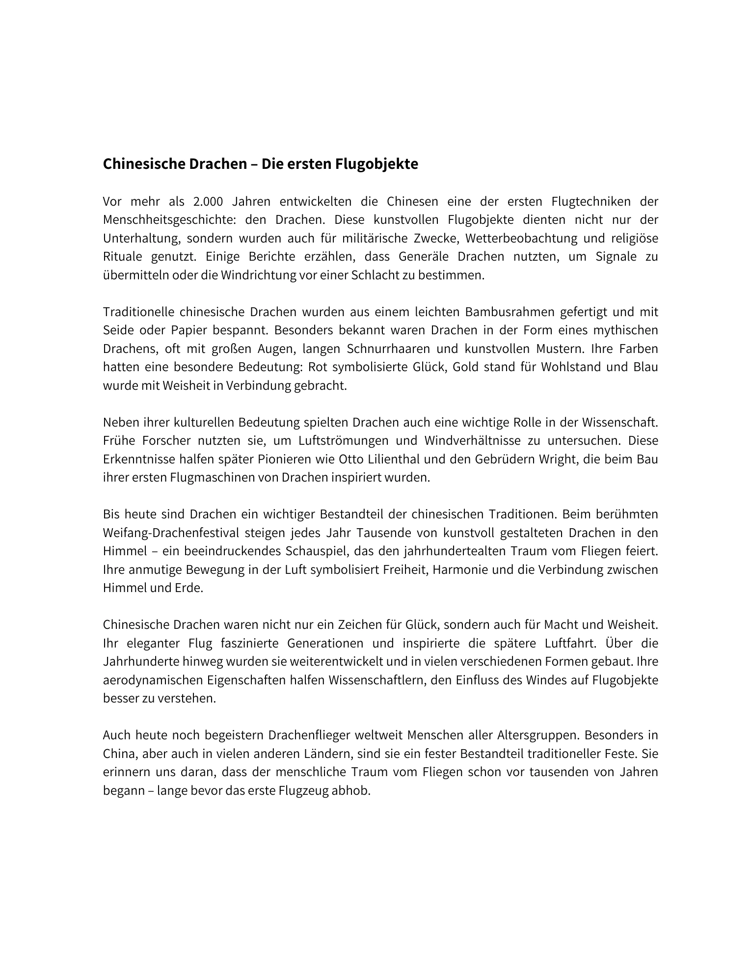Chinesische Drachen · Geschichte · Buchseite 7
