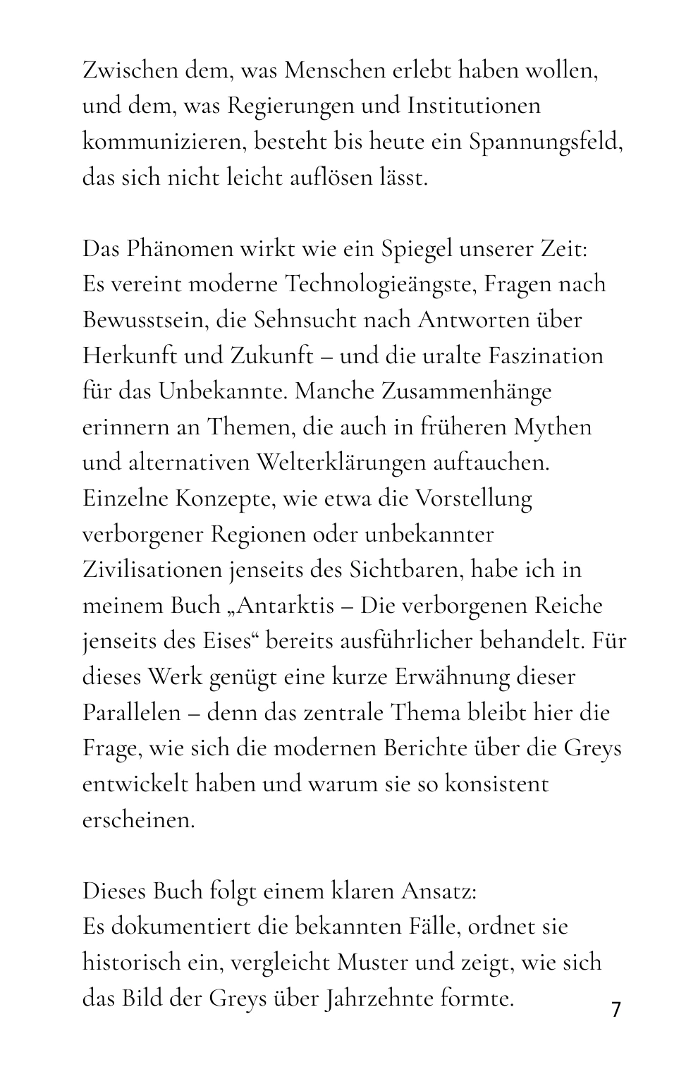 Prolog: Der Mythos der Grauen und die Suche nach Antworten · Buchseite 7