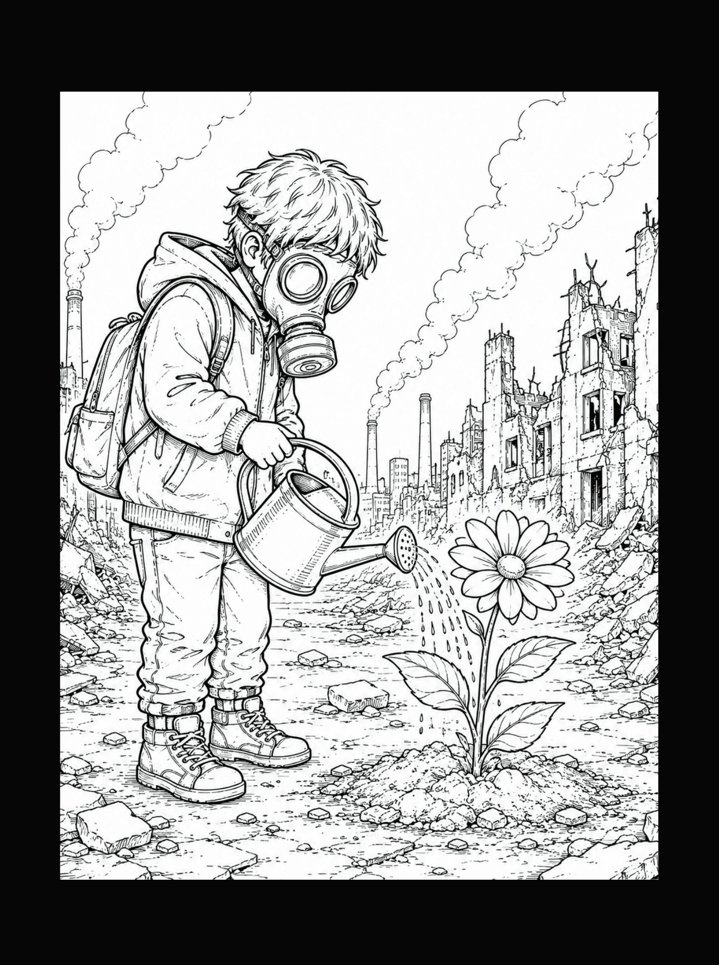 Blume in einer zerstörten Stadt · PDF-Seite 23