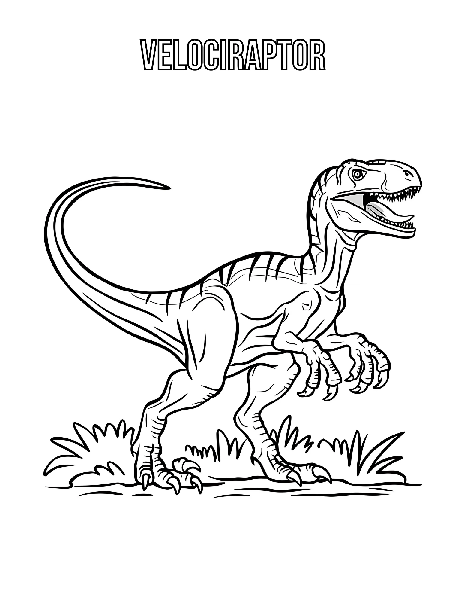 Velociraptor · Zweite Motivvariante · Buchseite 9