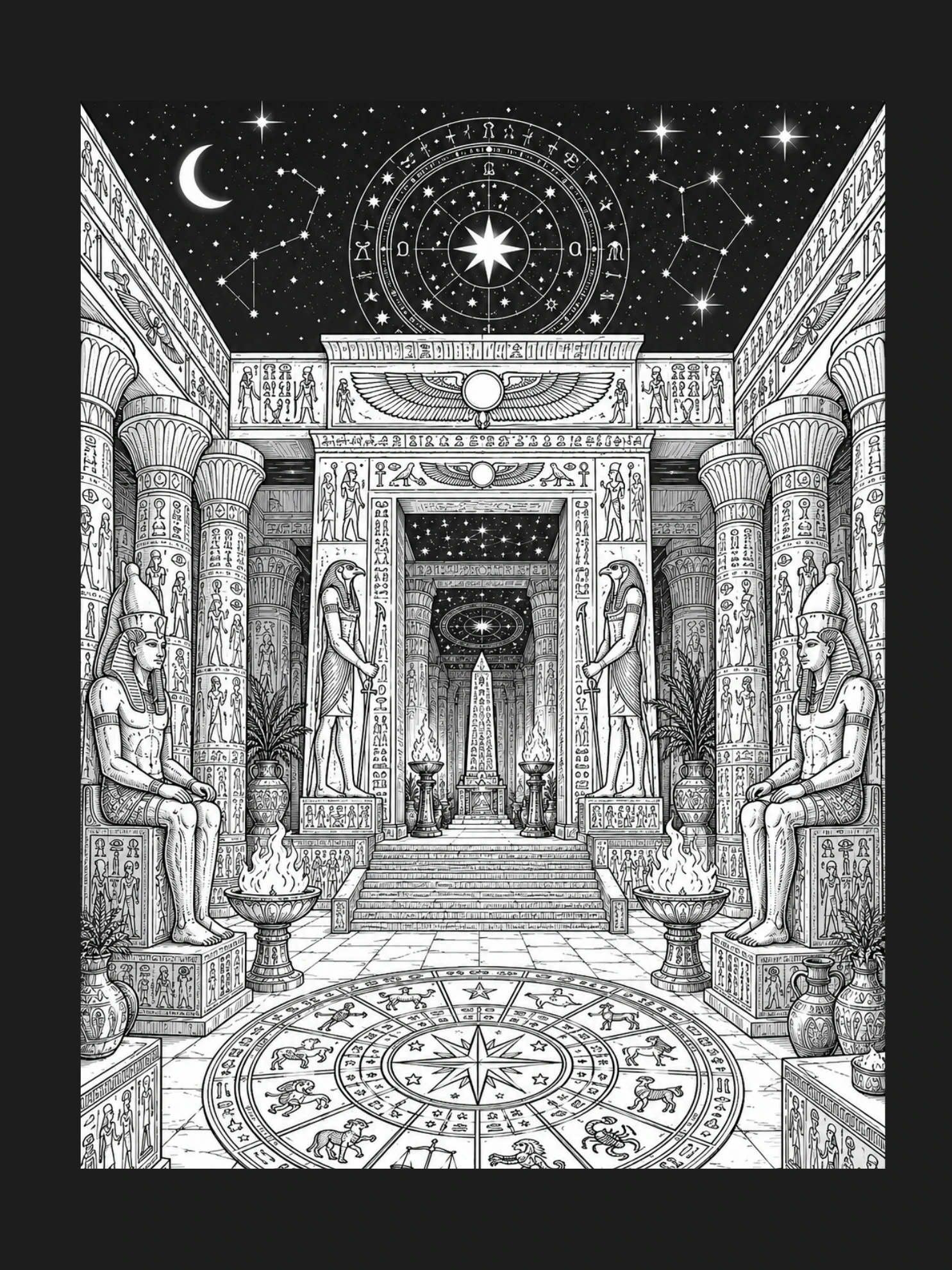 Tempel unter dem Sternenhimmel · Buchseite 43