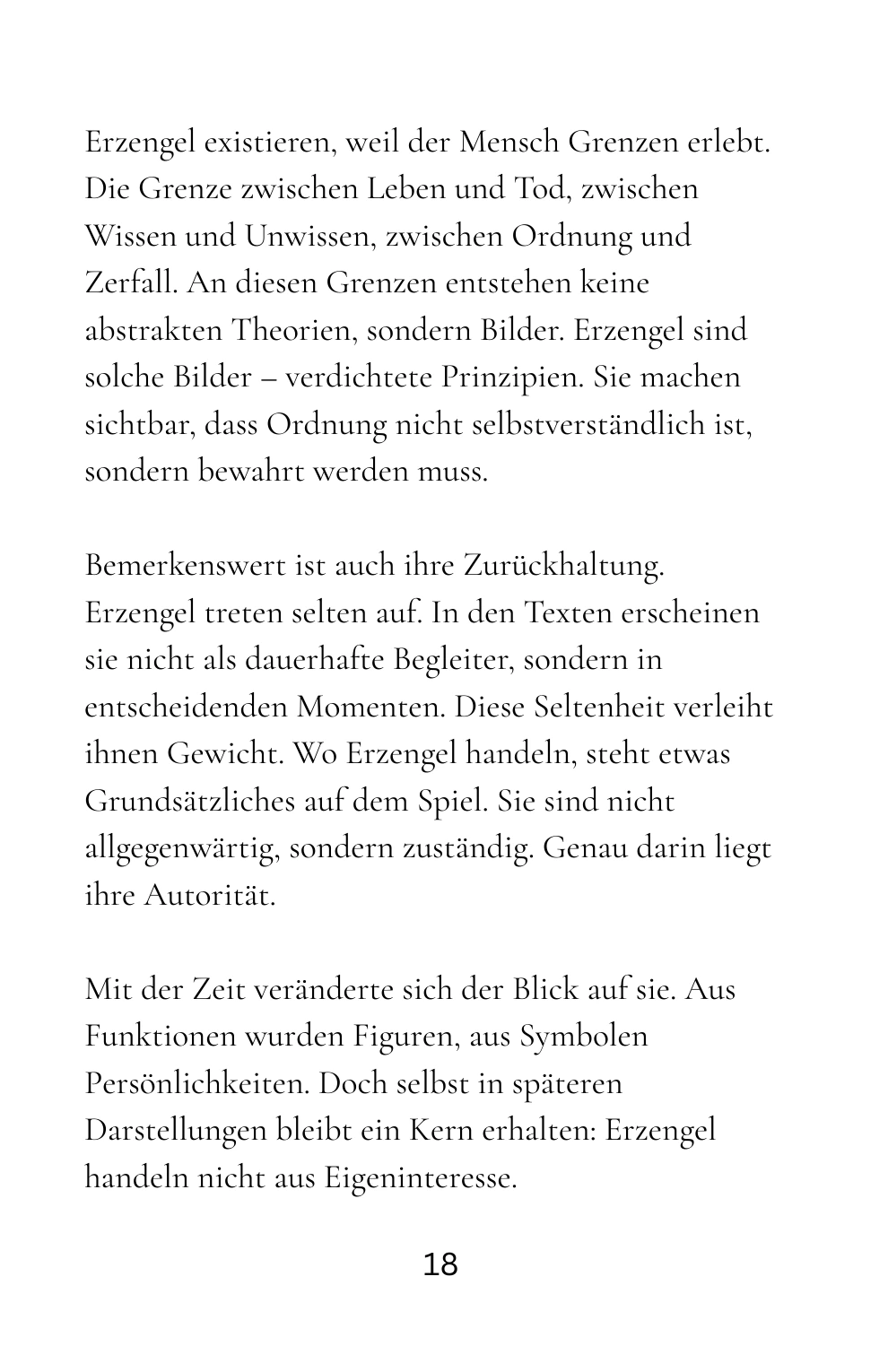 Kapitel 1: Warum Erzengel seit tausenden Jahren existieren · Buchseite 18