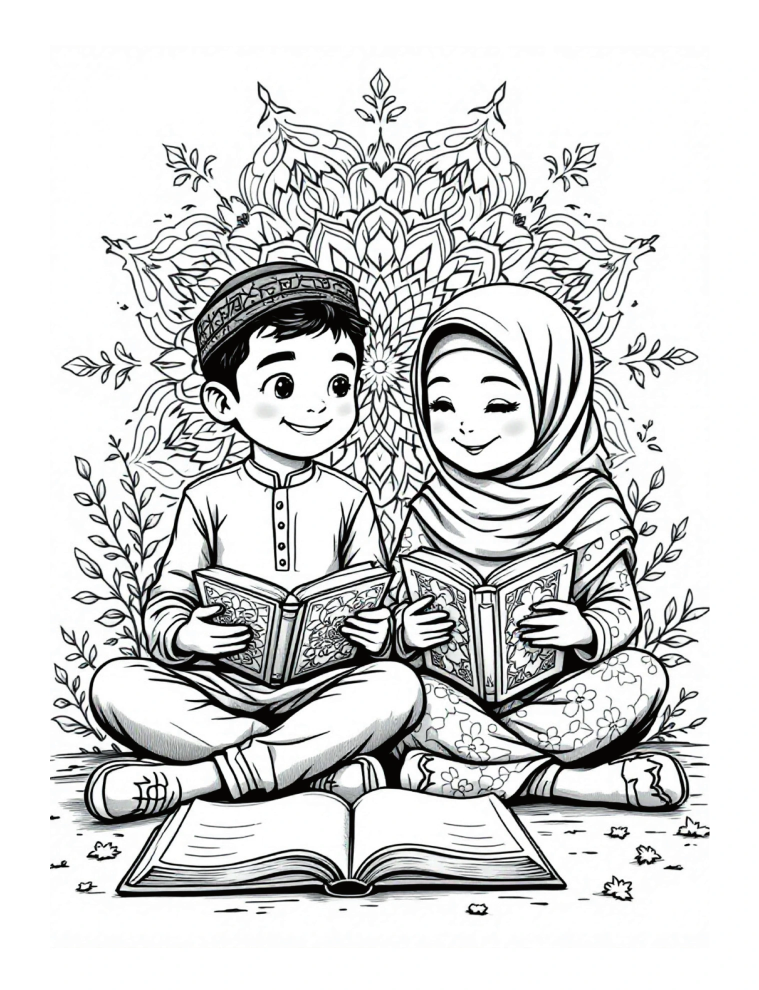 Ali & Amina · Zwei Kinder lesen gemeinsam · PDF-Seite 3