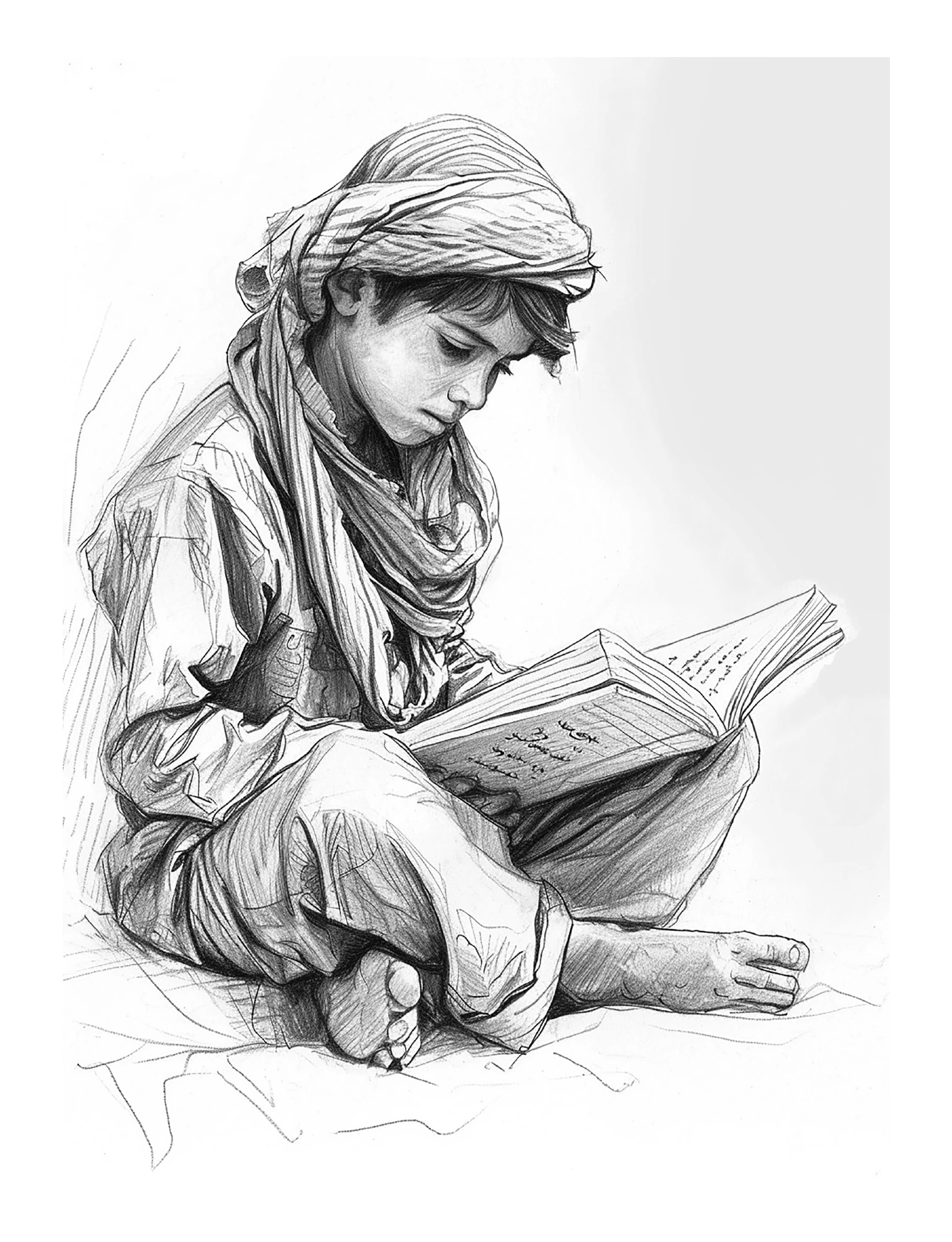 Ali & Amina · Lesendes Kind mit Kopfbedeckung · PDF-Seite 7