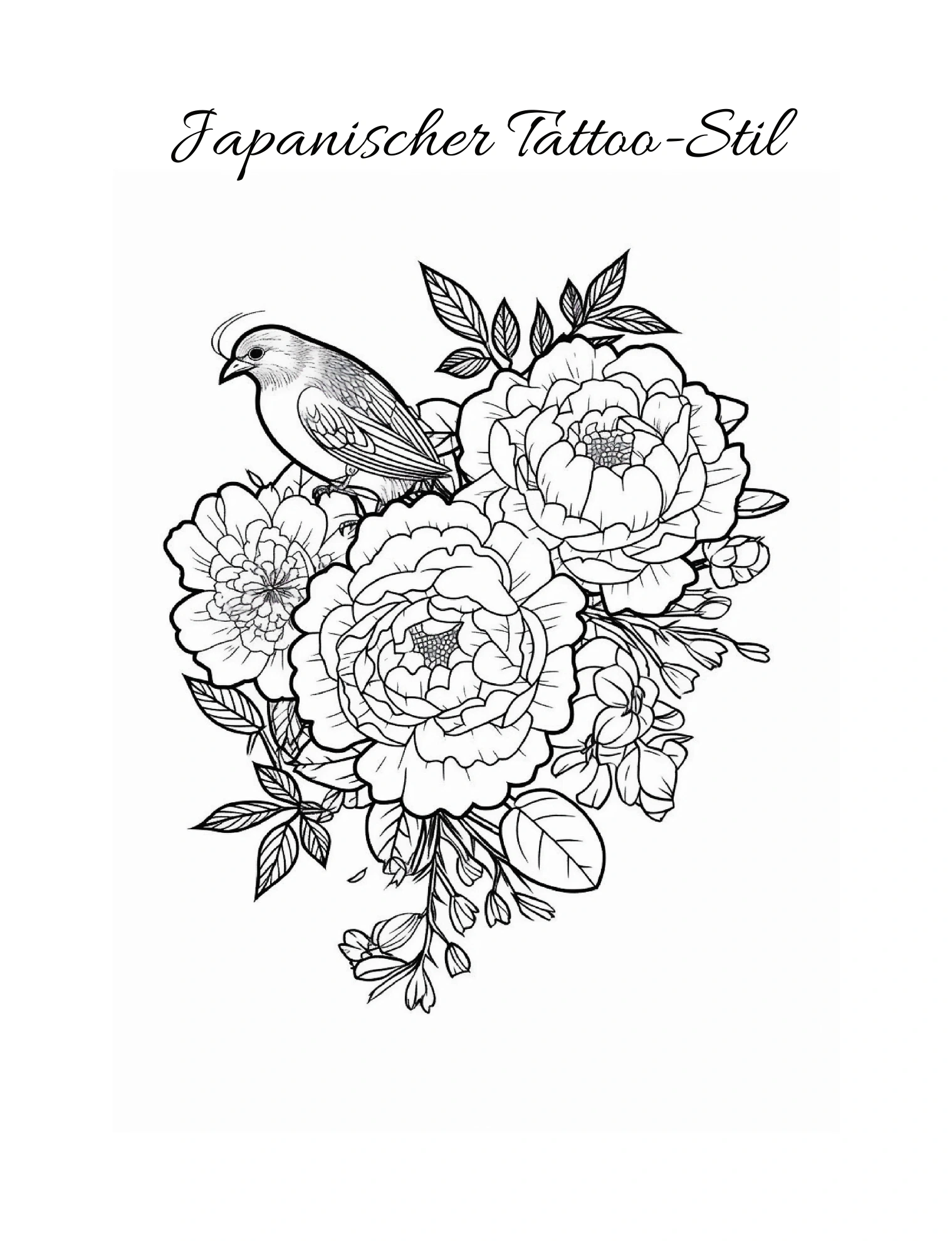 Band I · Vogel zwischen großen Blüten · PDF-Seite 43
