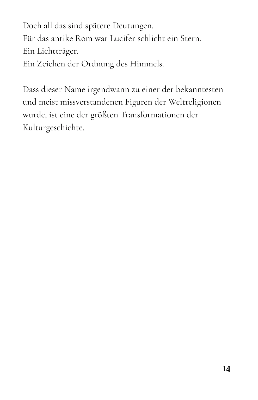 Kapitel 1: Der Morgenstern – Das älteste Licht am Himmel · Buchseite 14