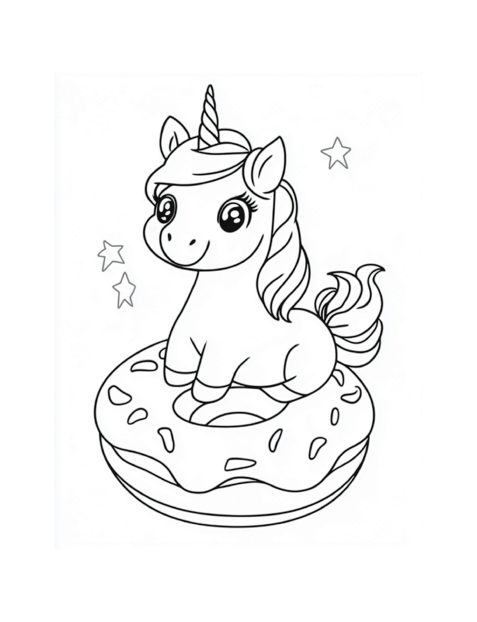 Kleines Einhorn auf einem Donut · PDF-Seite 13