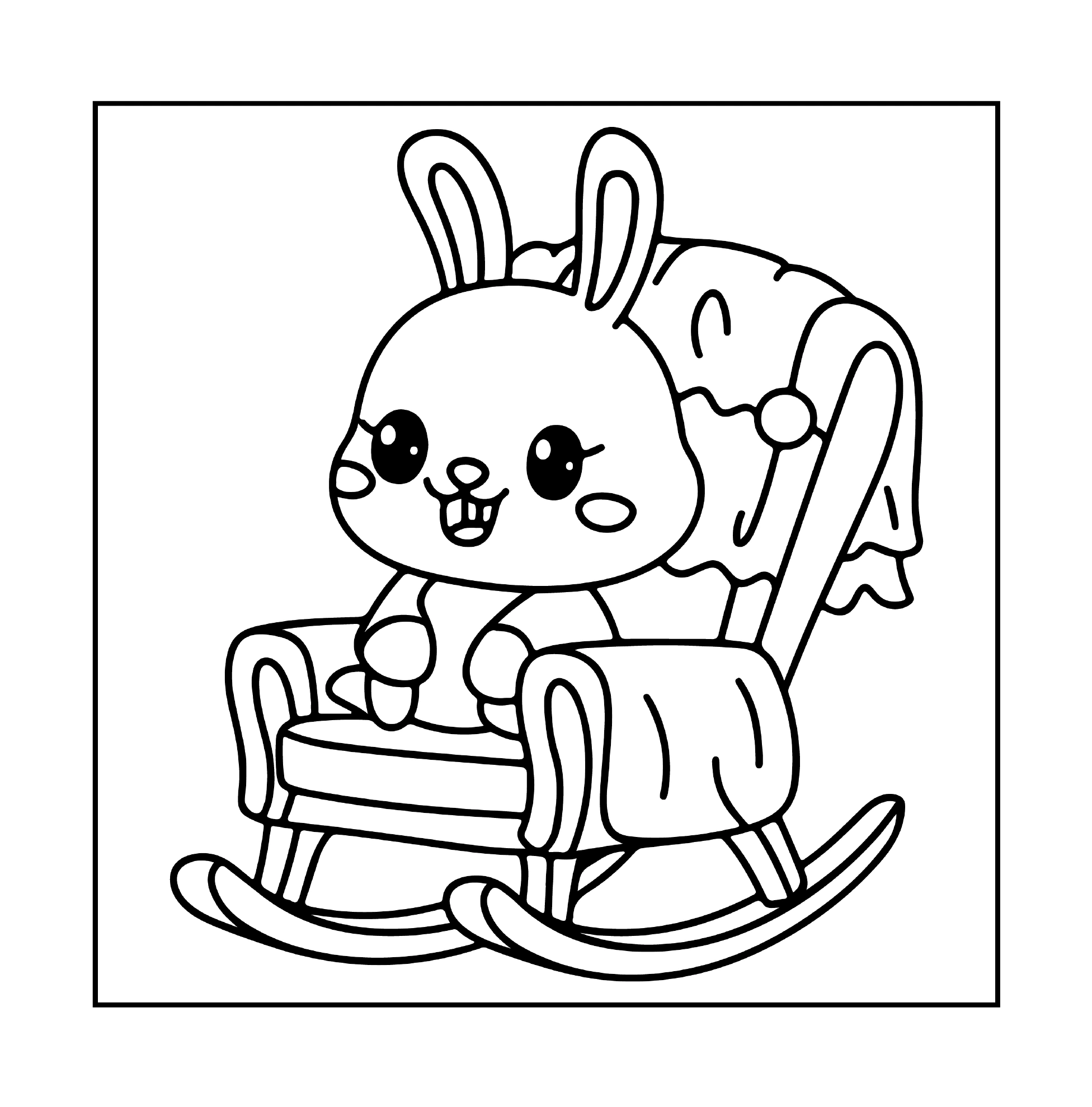 Hase auf einem Schaukelstuhl · PDF-Seite 3