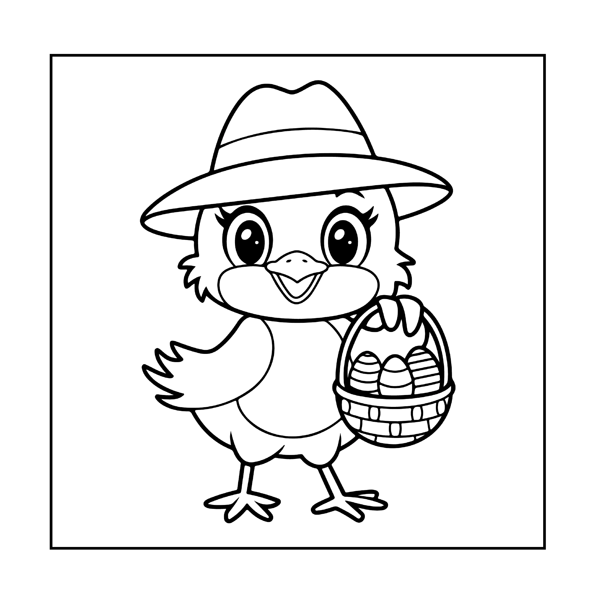 Küken mit Hut und Eierkorb · PDF-Seite 63