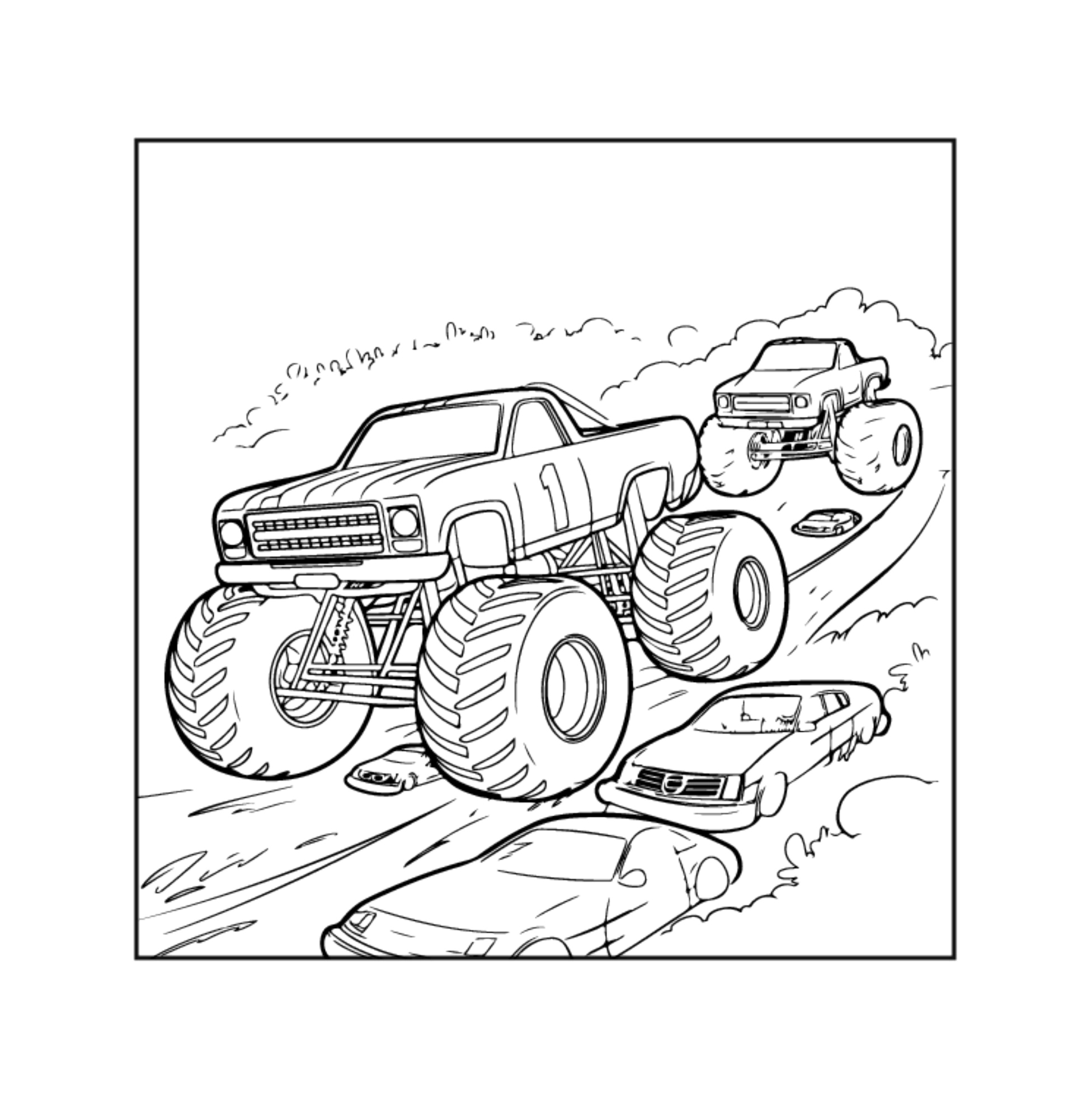 Ausgabe 2 · Zwei Trucks im Gelände · PDF-Seite 23