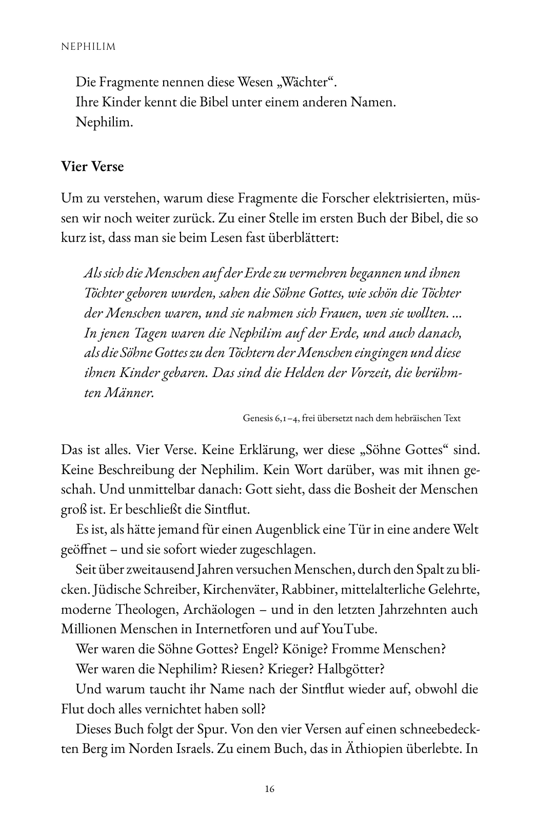 Prolog · Vier Verse · Buchseite 16