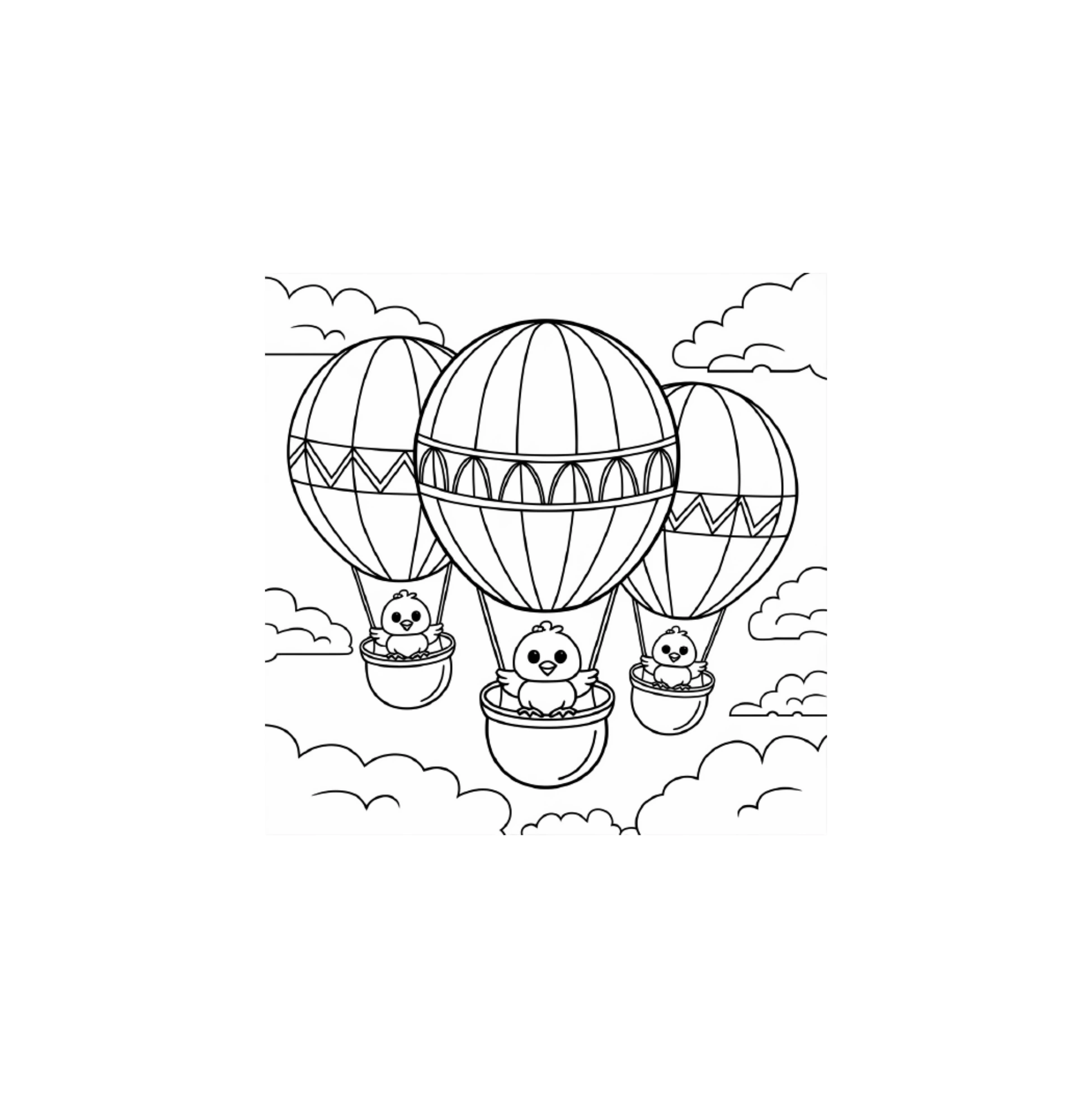 Osterhasen in Heißluftballons · PDF-Seite 53