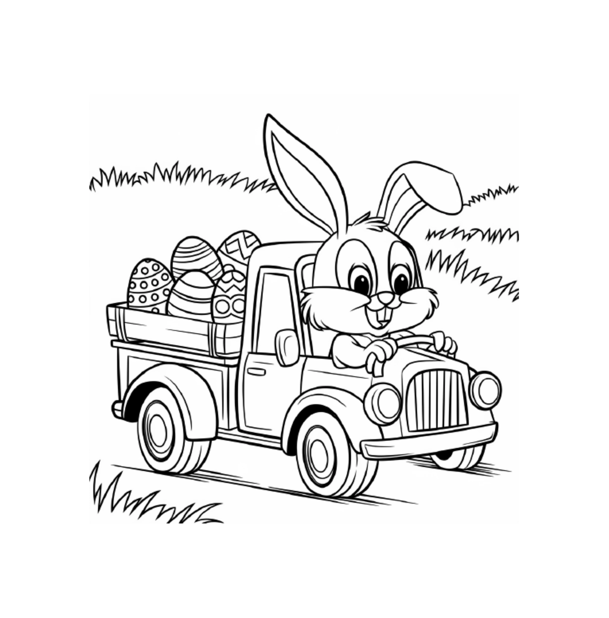 Osterhase am Steuer eines Lasters voller Eier · PDF-Seite 73