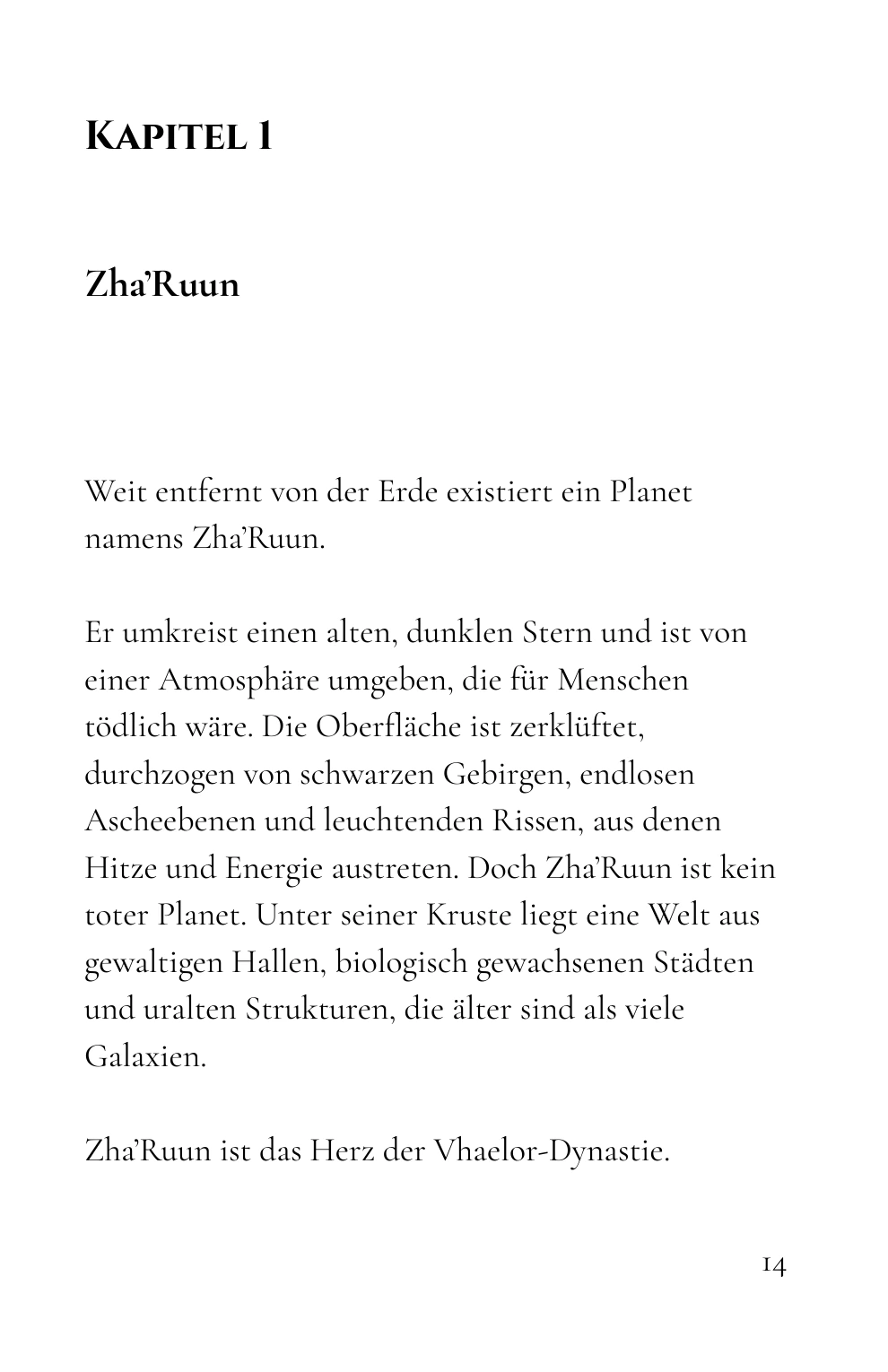 Kapitel 1: Zha’Ruun · Buchseite 14