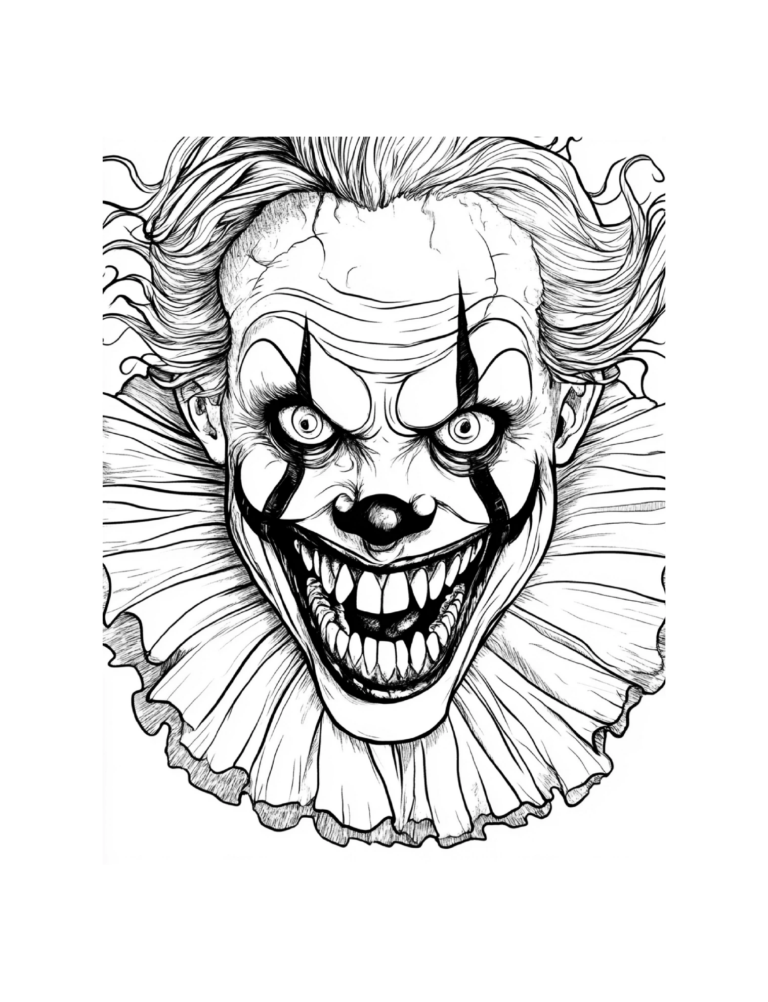 Clownporträt mit breiter Halskrause · PDF-Seite 13
