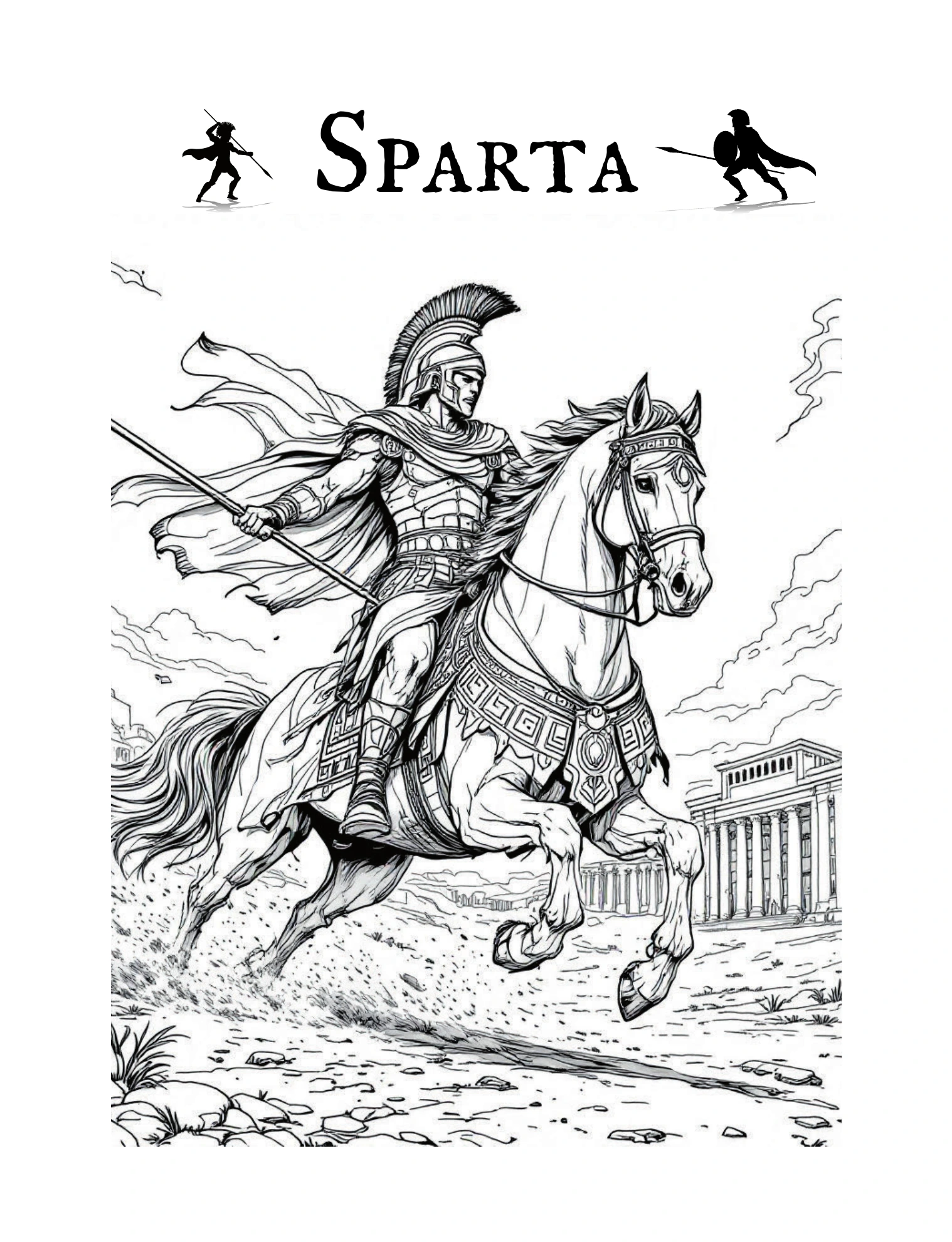 Spartanischer Reiter mit Lanze · PDF-Seite 43