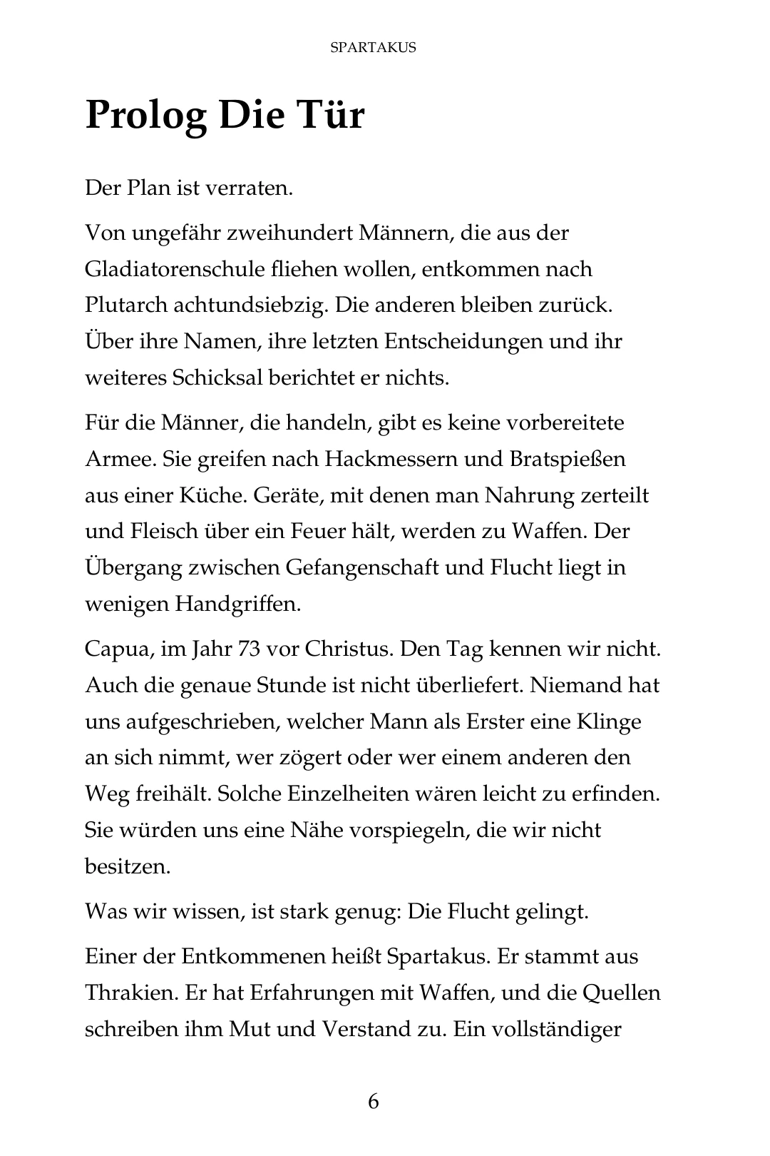 Prolog „Die Tür“ · Buchseite 6