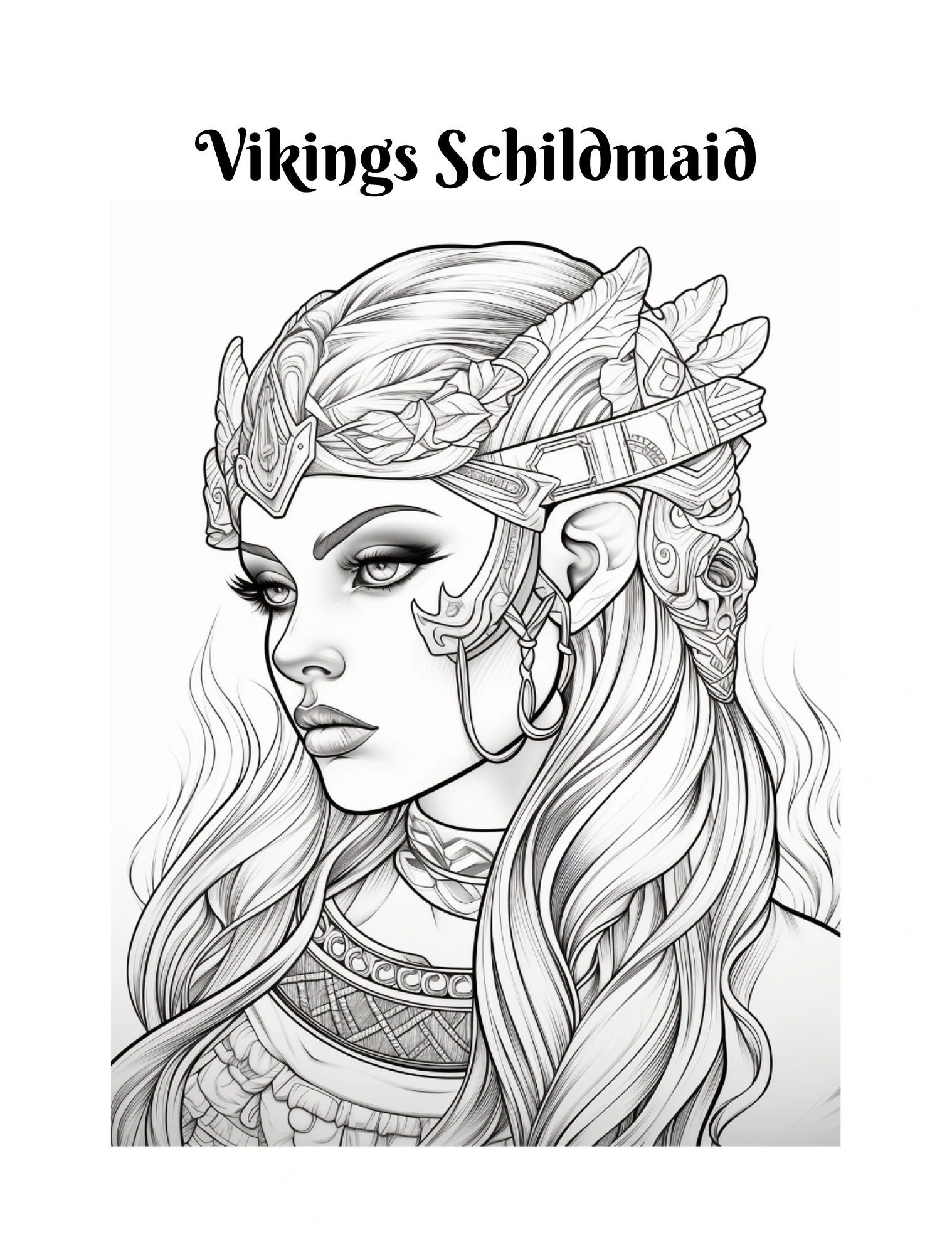 Seitenporträt mit kunstvollem Stirnschmuck · PDF-Seite 63