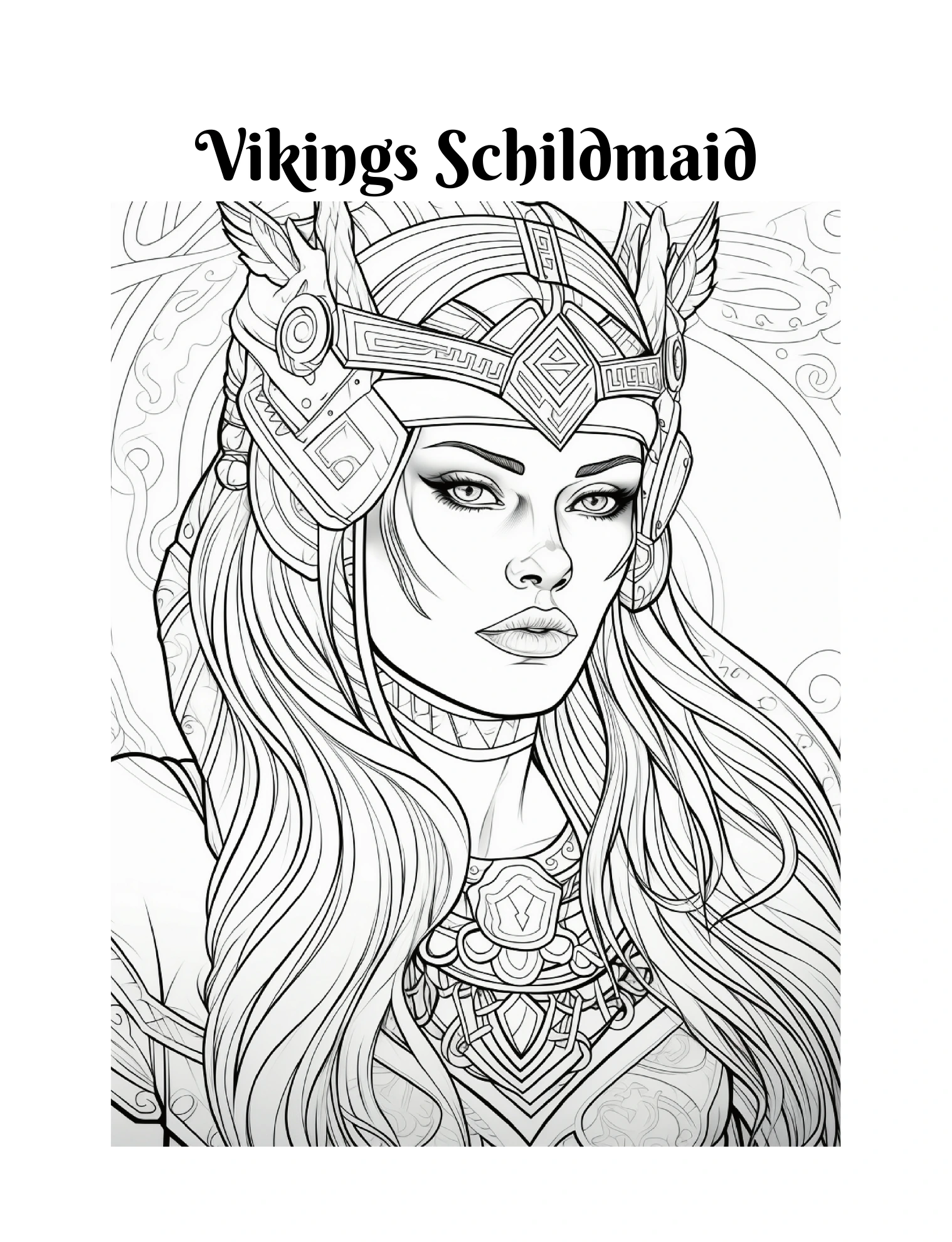Schildmaid mit verziertem Stirnschmuck · PDF-Seite 3