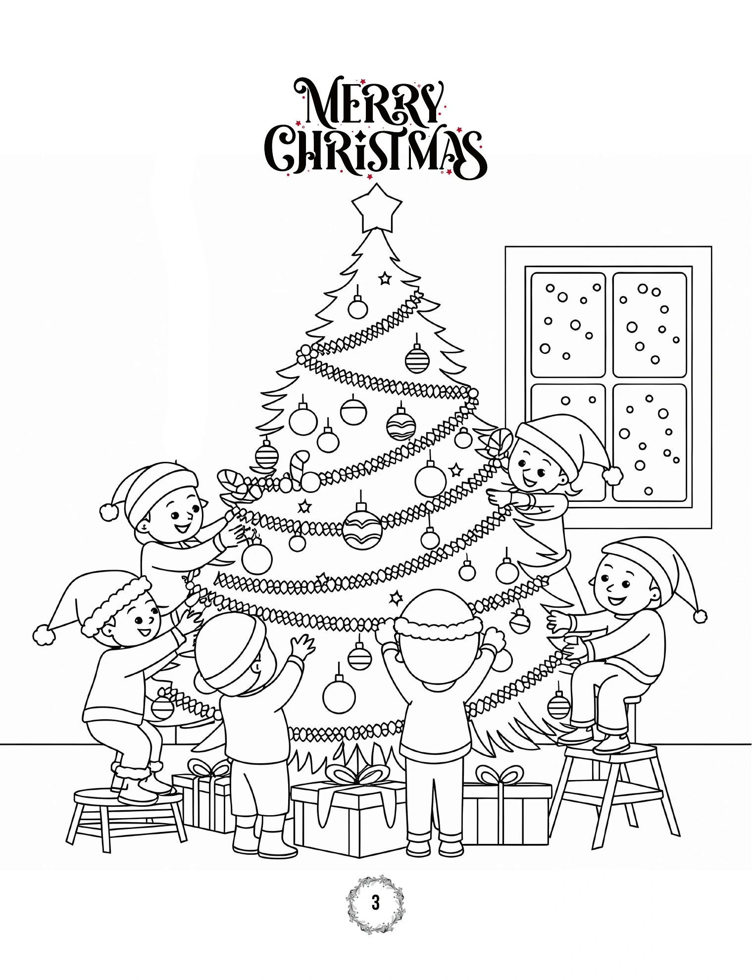 Kinder schmücken den Weihnachtsbaum · PDF-Seite 7